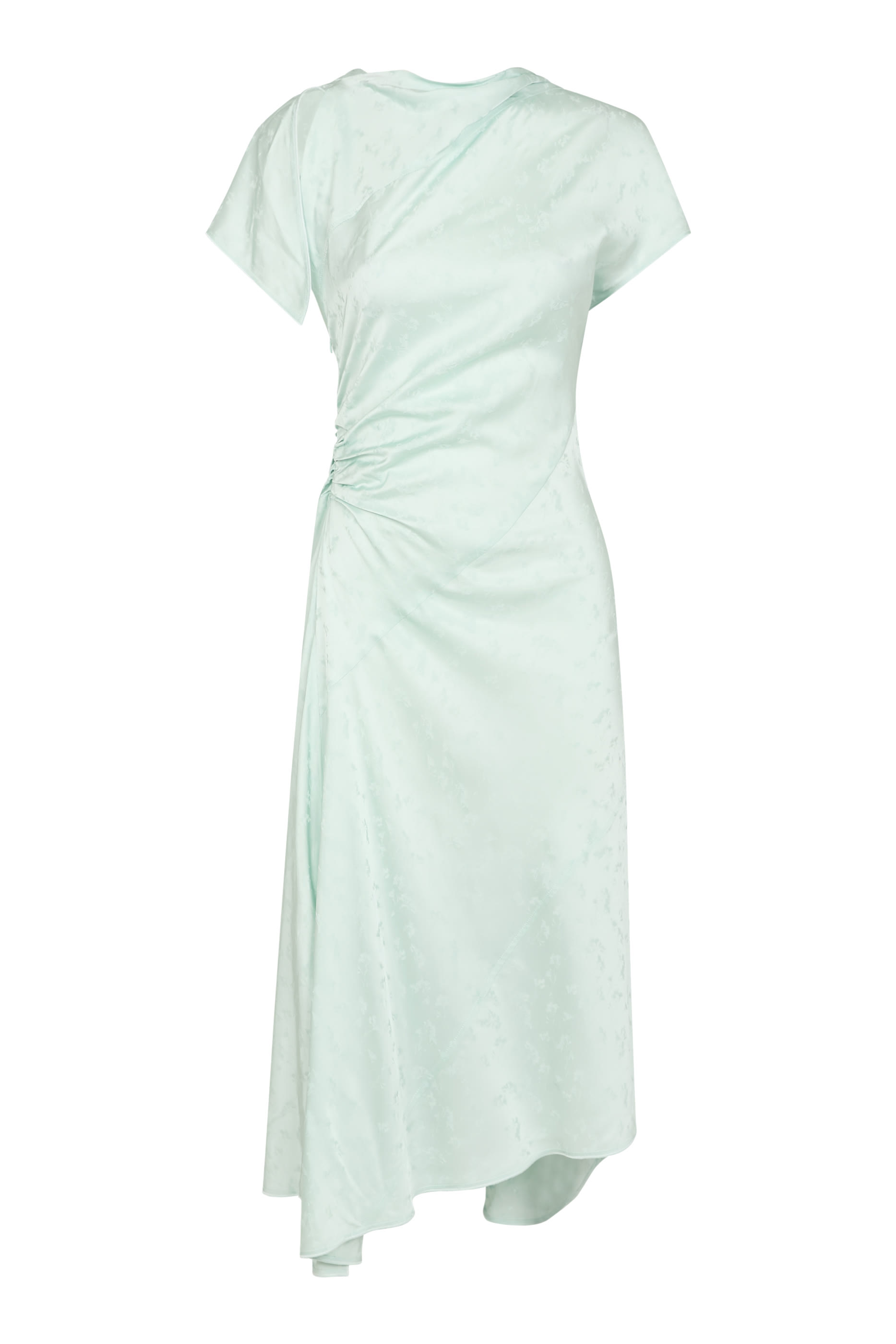 Asymmetric Twist Midi Dress