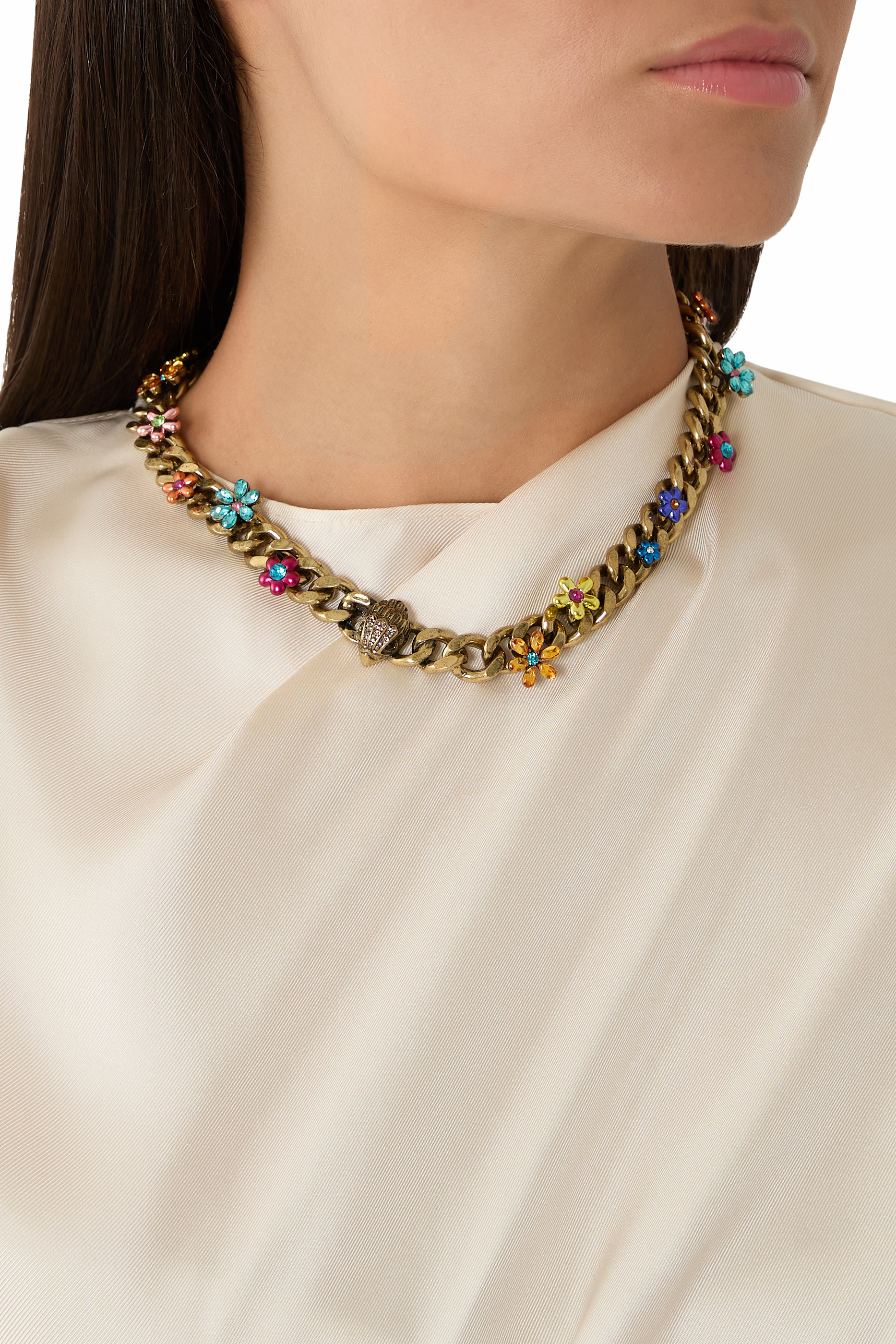 Floral Eagle Necklace