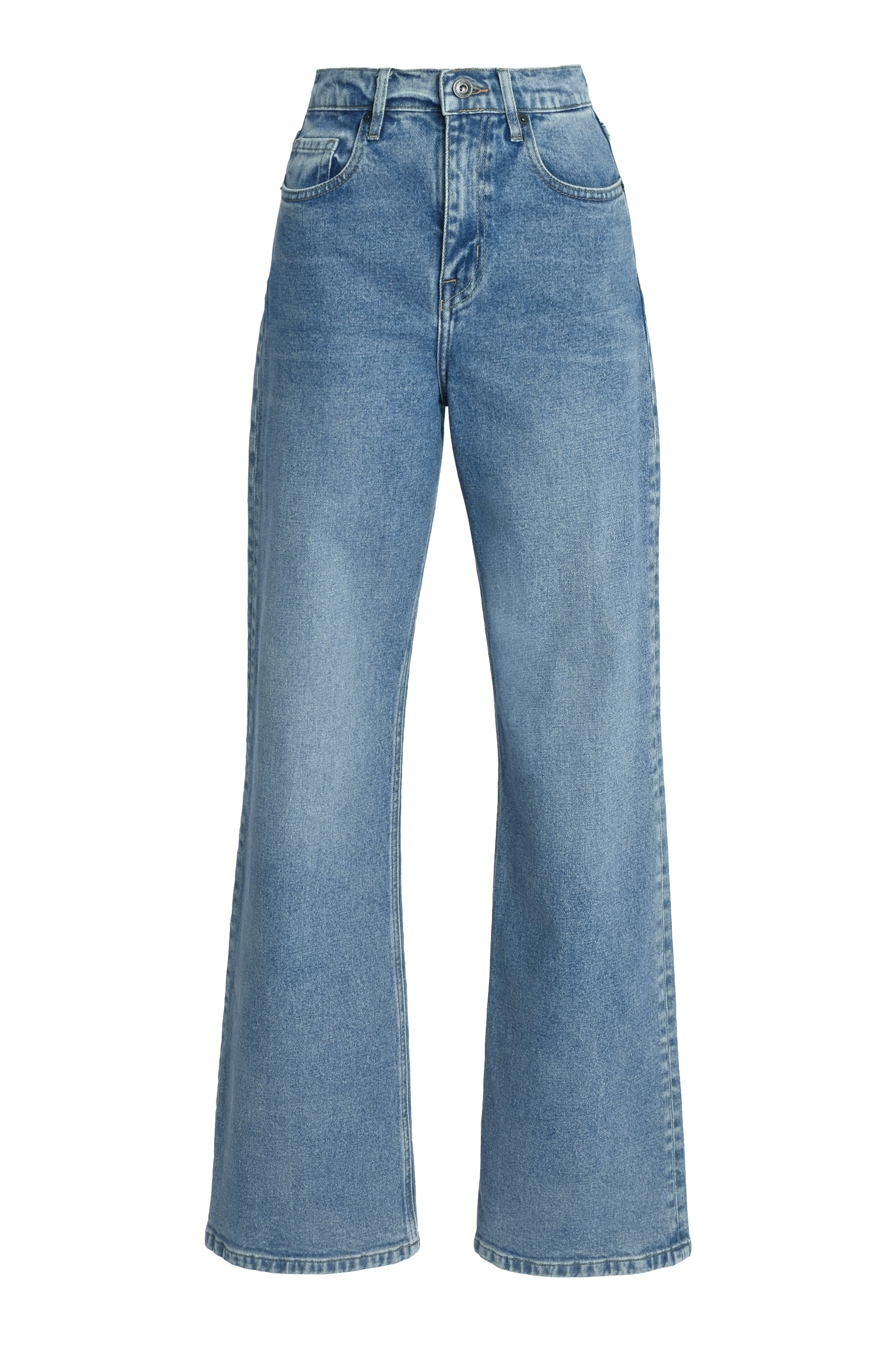 Farrah Stretch High-Rise Flared Jeans