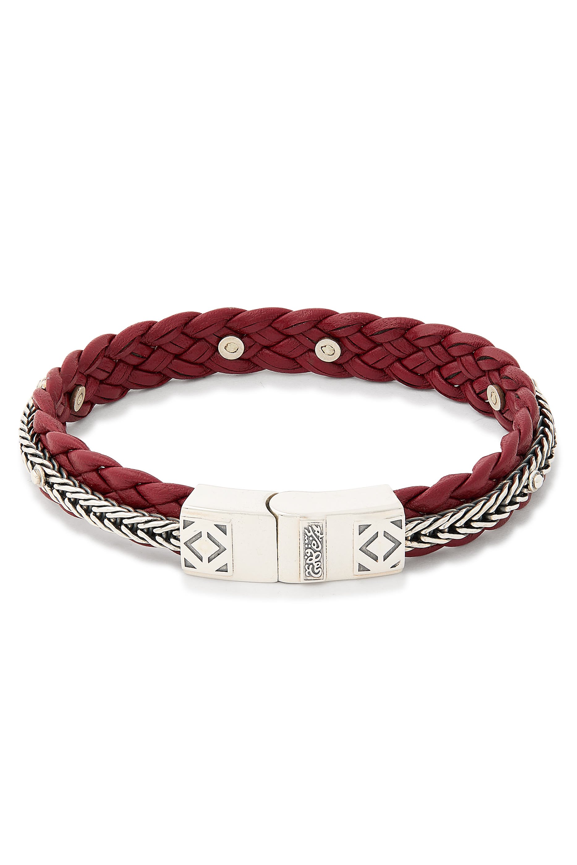 We Are One Bracelet, Sterling Silver & Leather