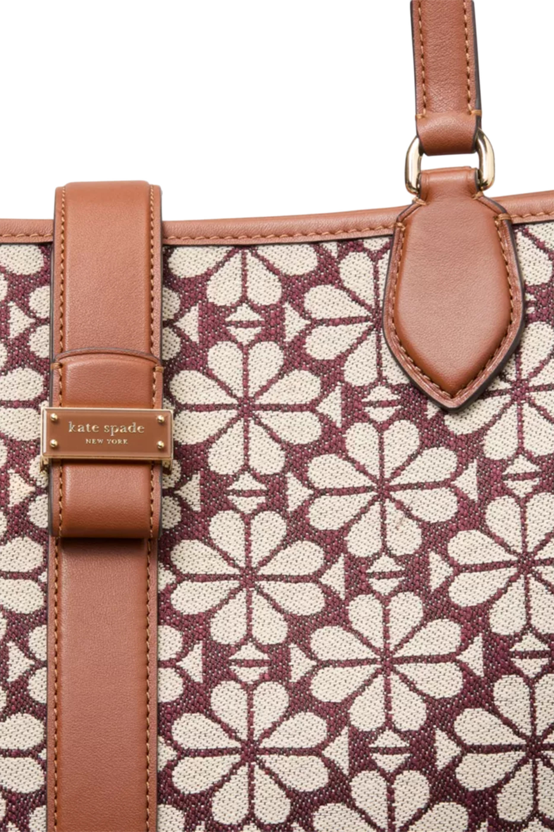 Spade Flower Jacquard Large Open Tote