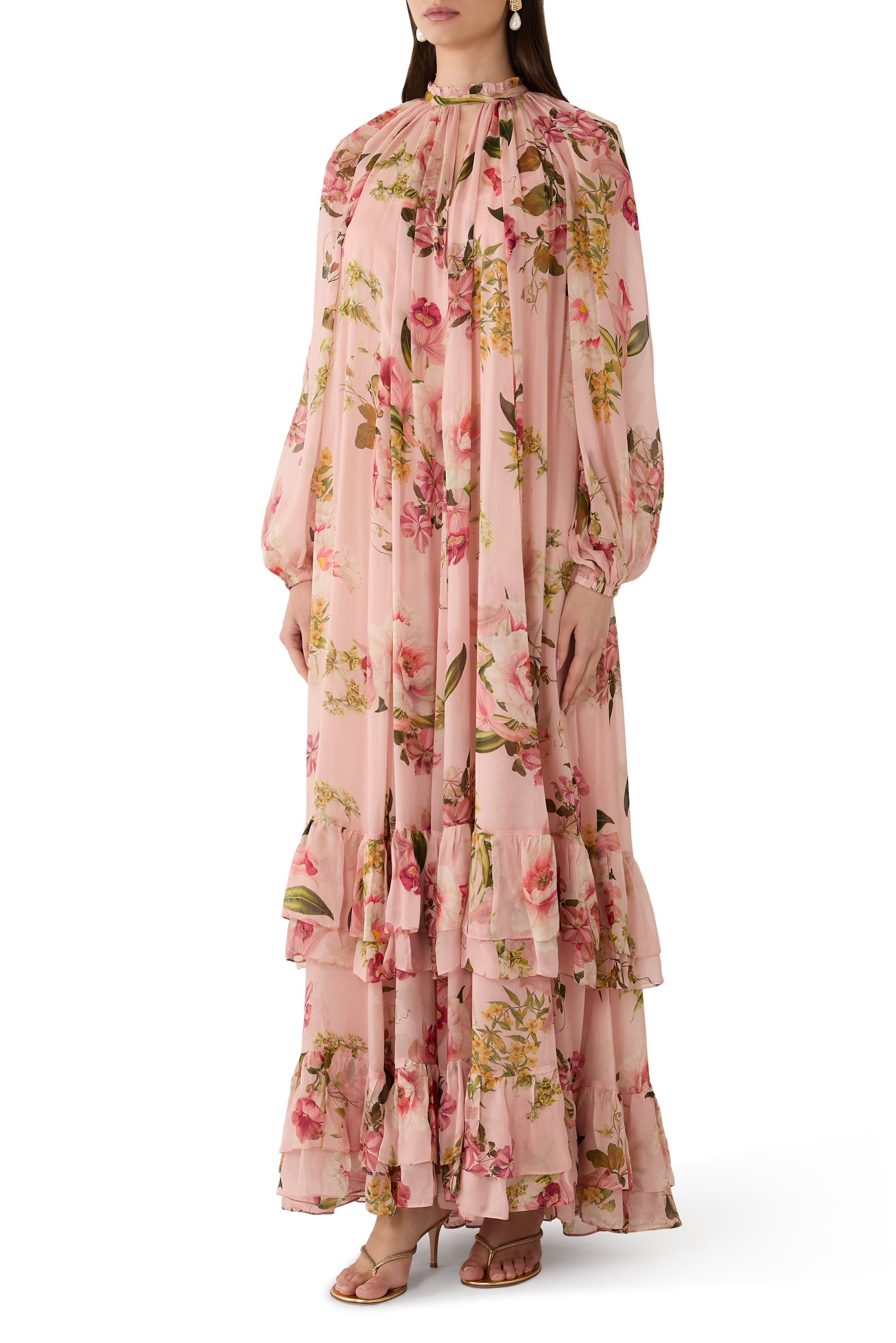 Ruba Gathered Maxi Dress