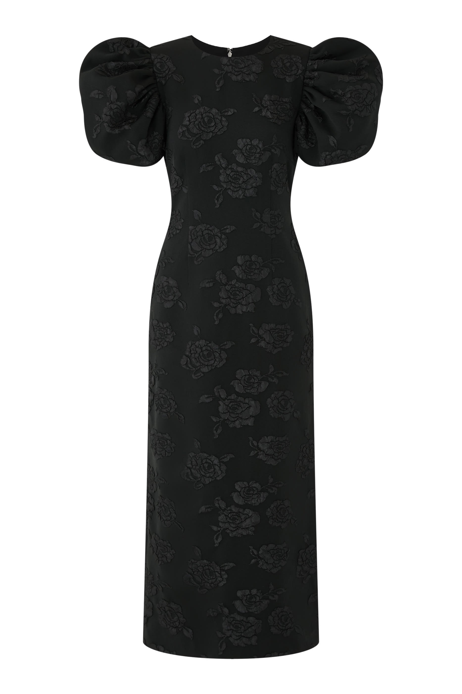 3D Jacquard Midi Dress