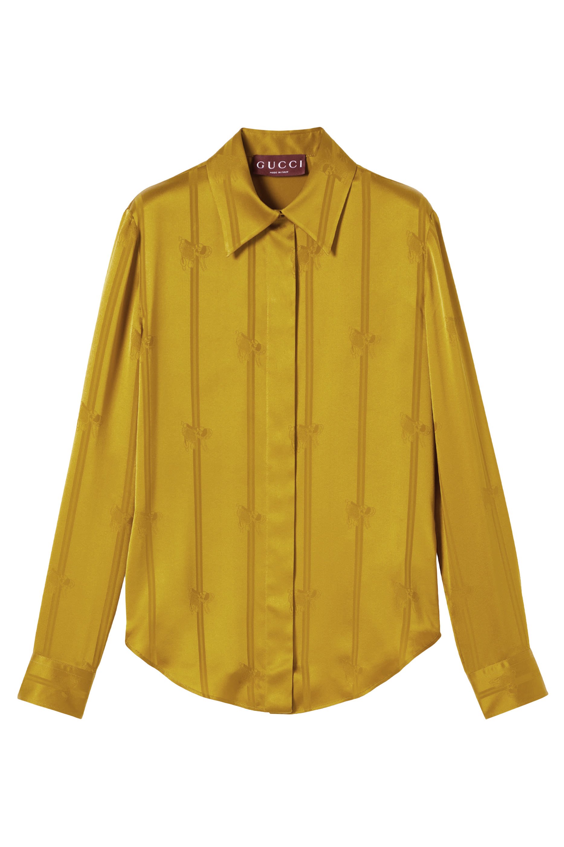 Equestrian Silk Jacquard Shirt