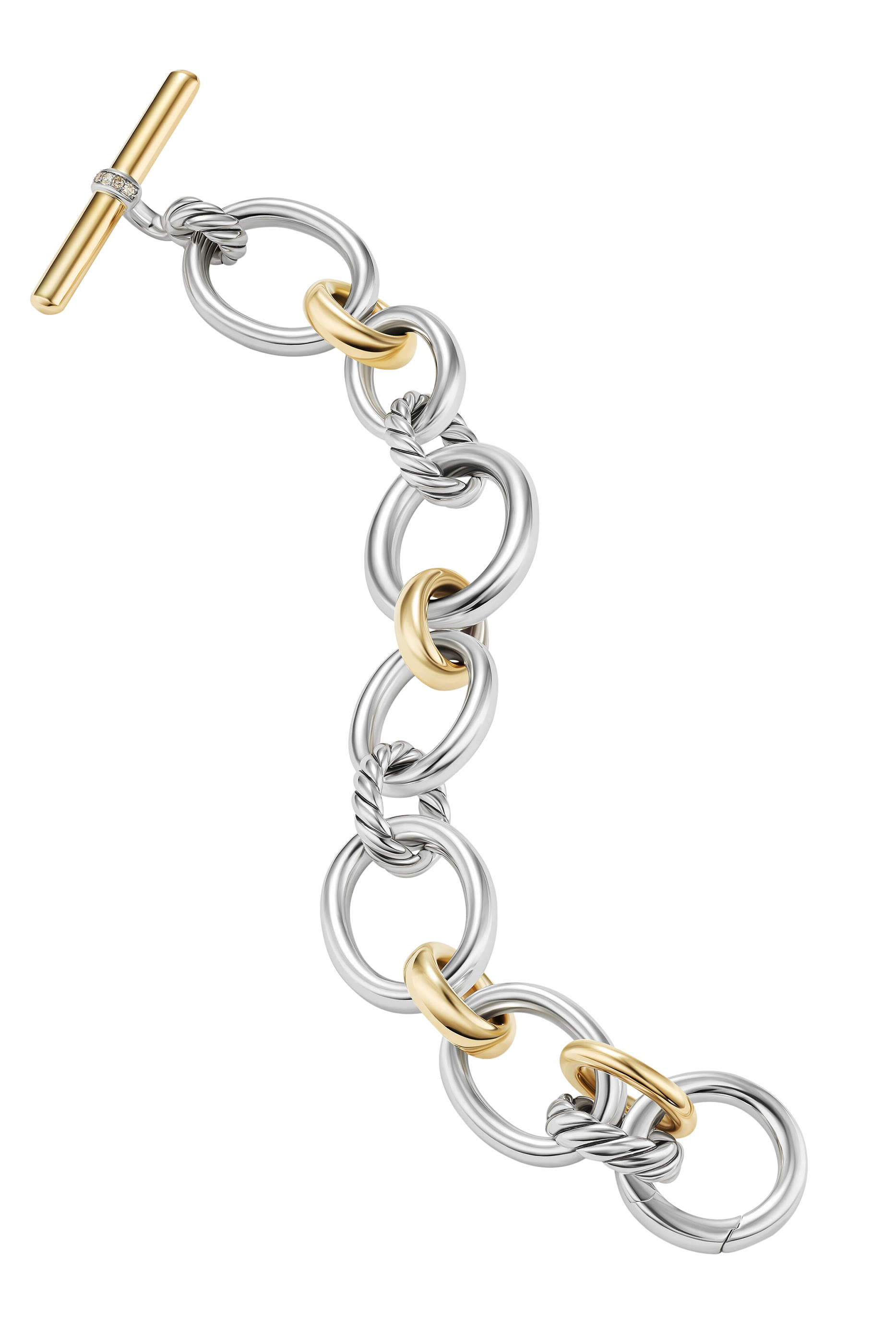 Mercer Chain Bracelet, 18k Yellow Gold & Diamonds