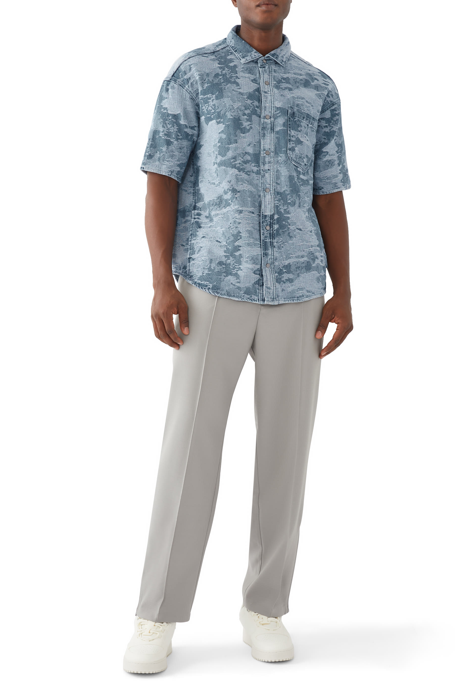 Wool-Blend Drawstring Pants