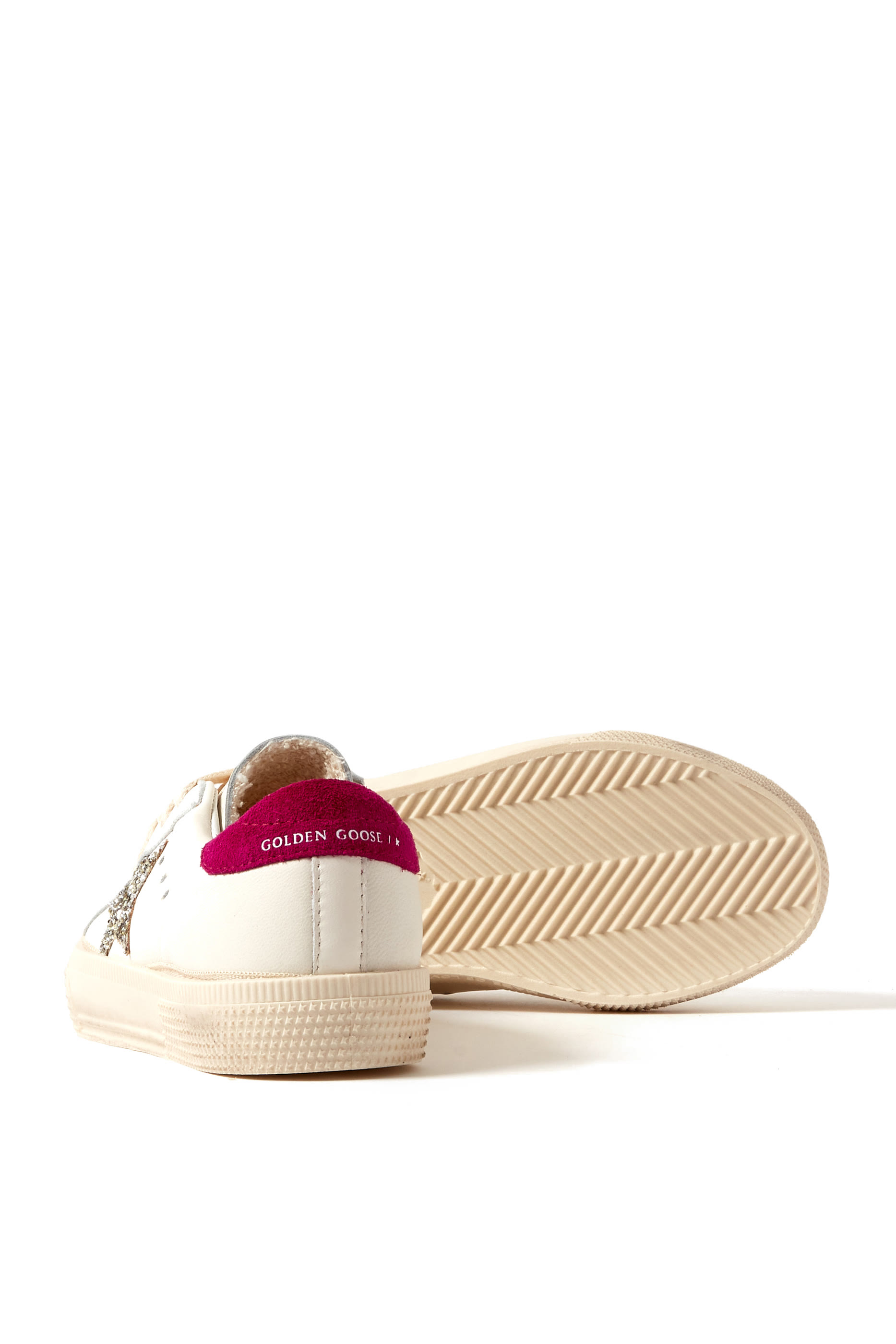 Kids May Glitter-Embellished Sneakers