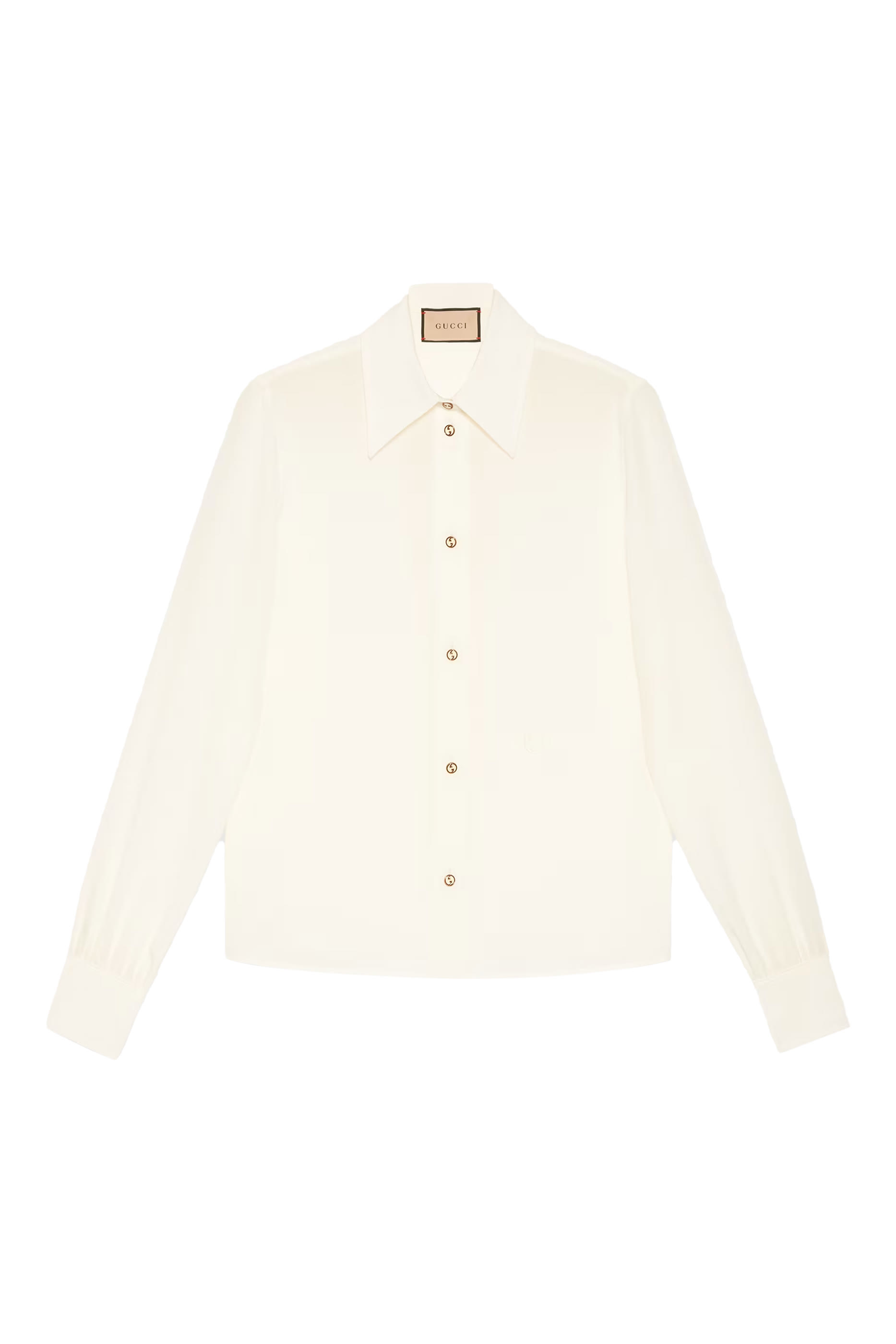 Cr&ecirc;pe de Chine Silk Shirt