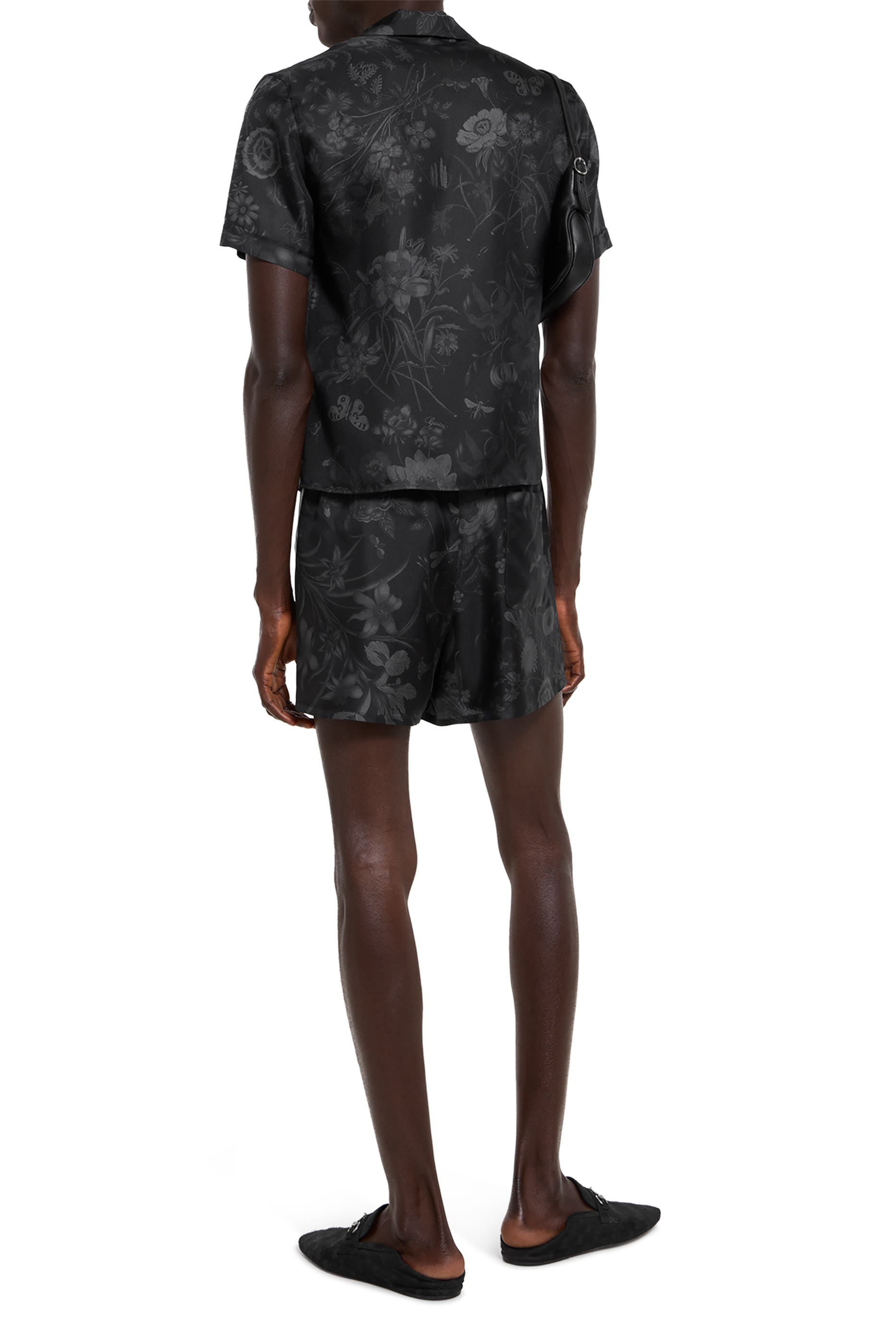 All-Over Flora Print Bowling Shirt