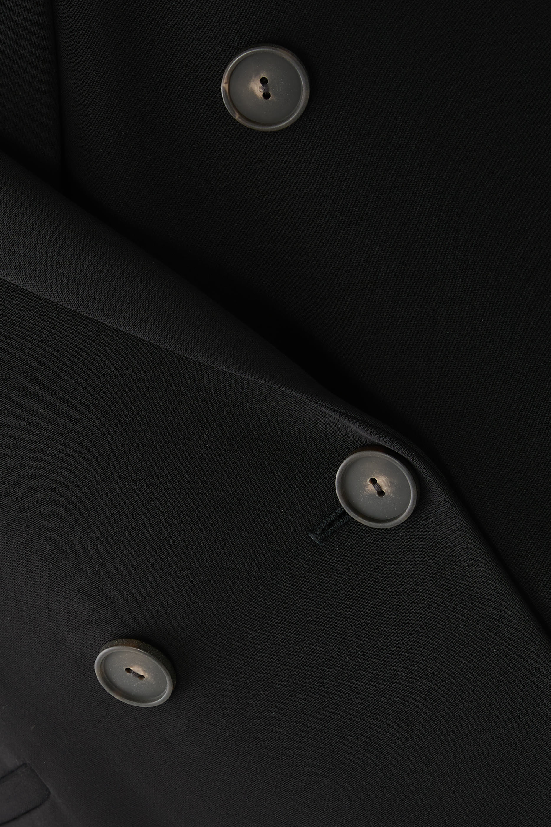 Crepe Double-Breasted Blazer