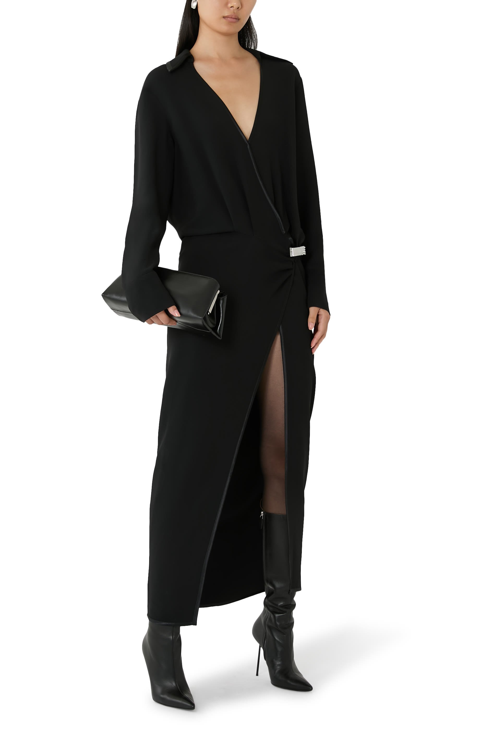 Long Sleeves Midi Dress