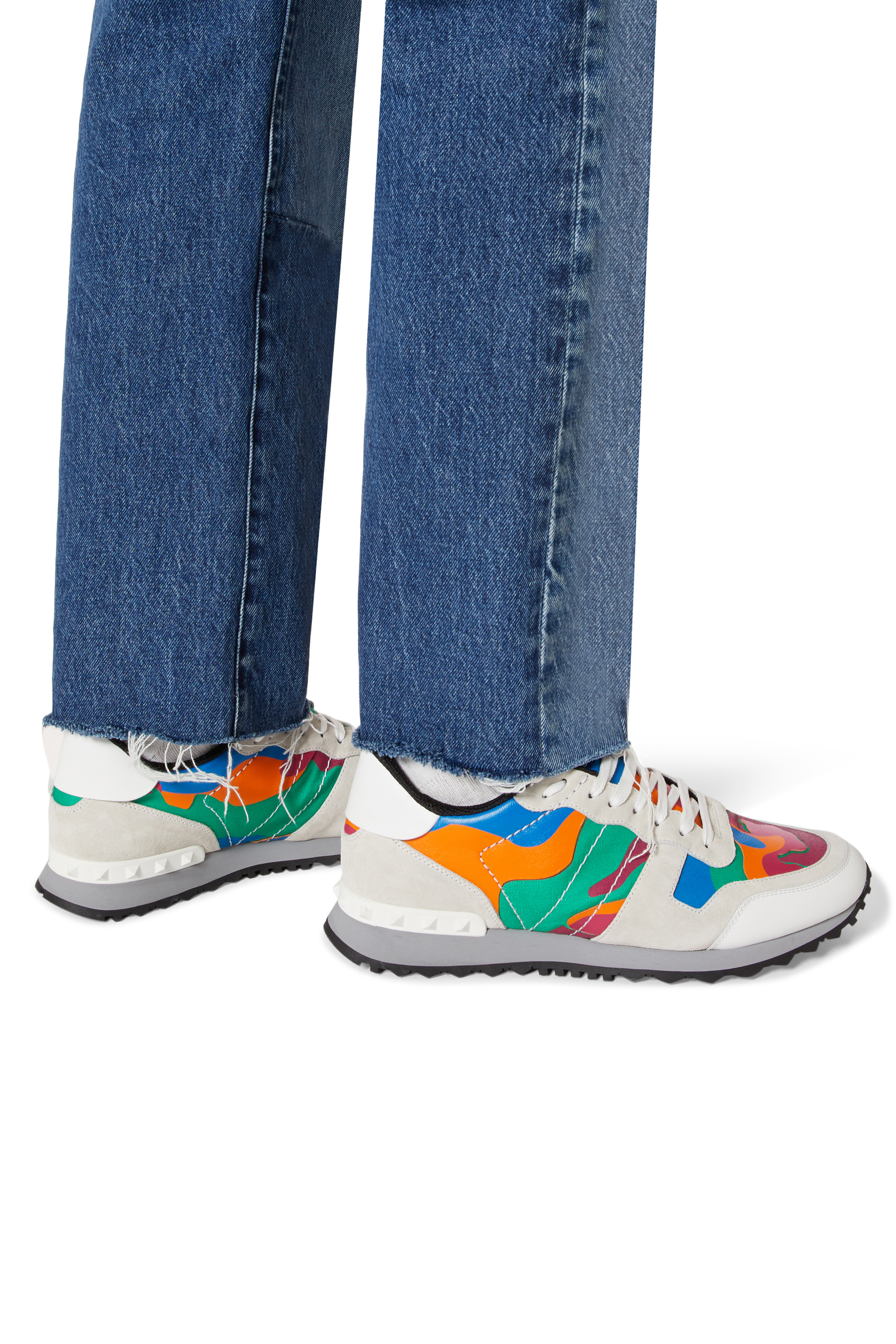 Valentino Garavani Camouflage Rockrunner Sneakers