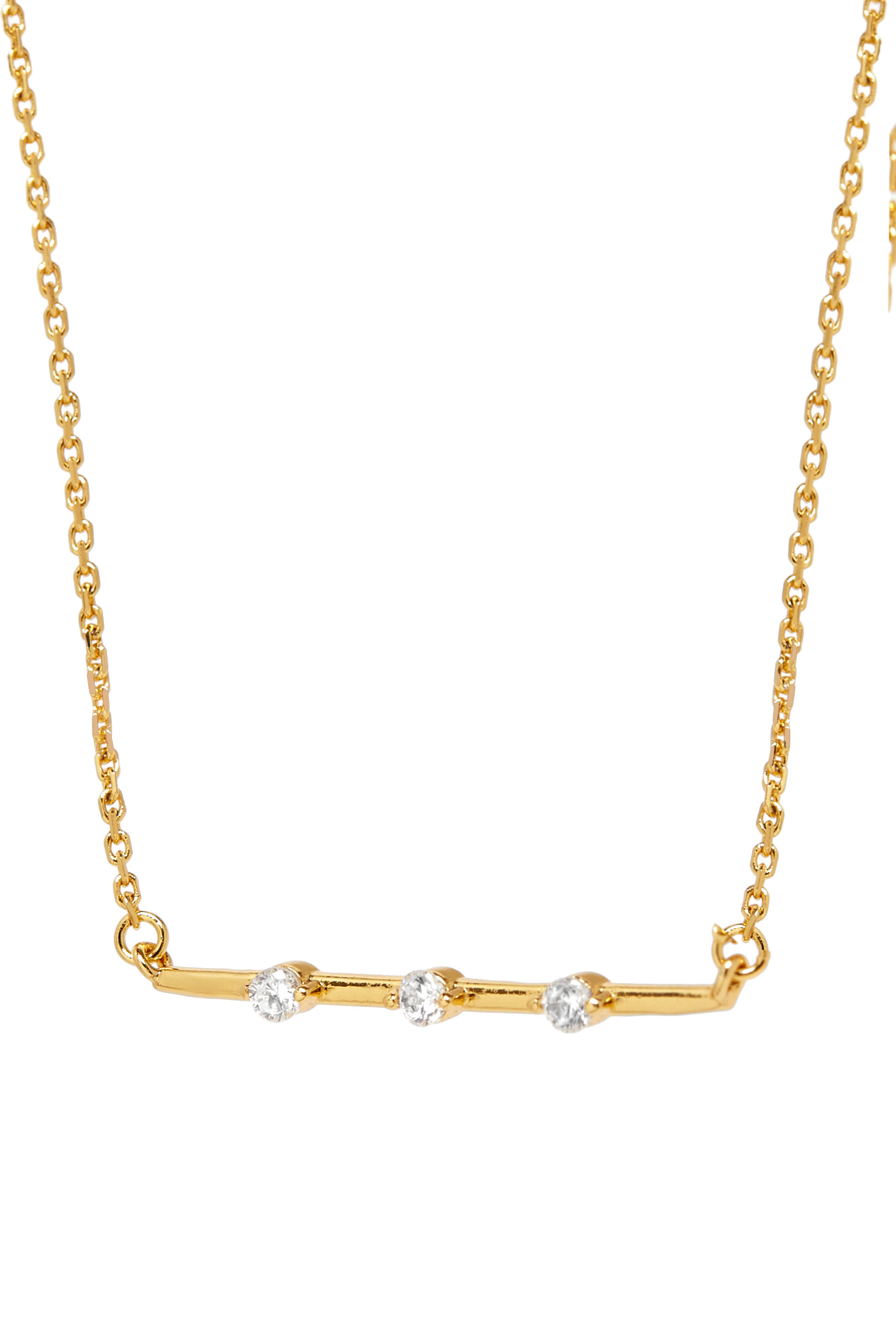 Hint of Shimmer Pendant, Plated Metal & Cubic Zirconia