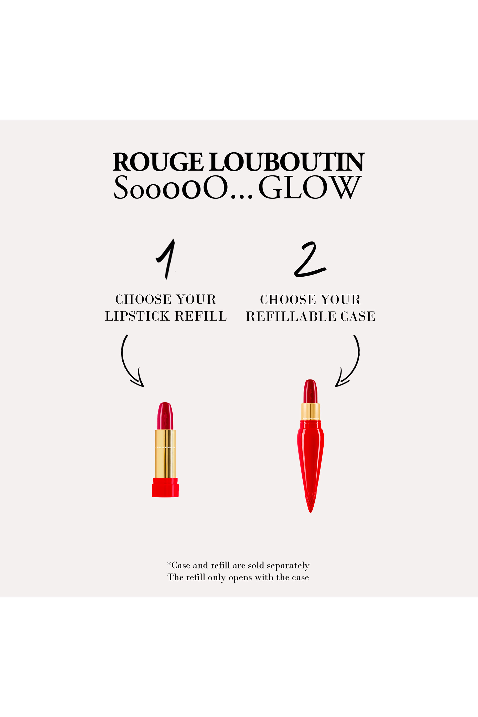Rouge Louboutin SooooO…Glow Lip Color Lipstick Refill