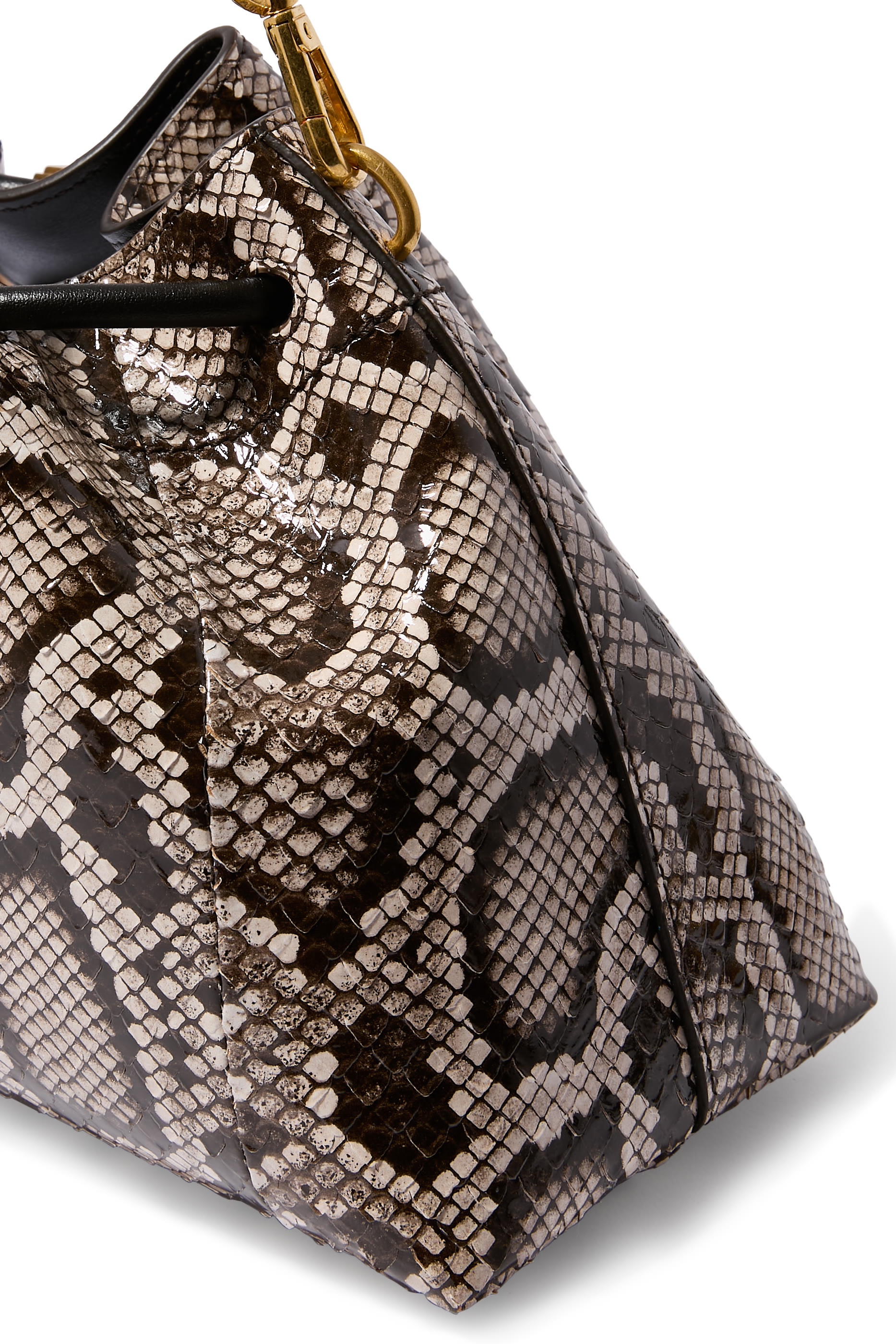 Cinch M Python-Print Bag