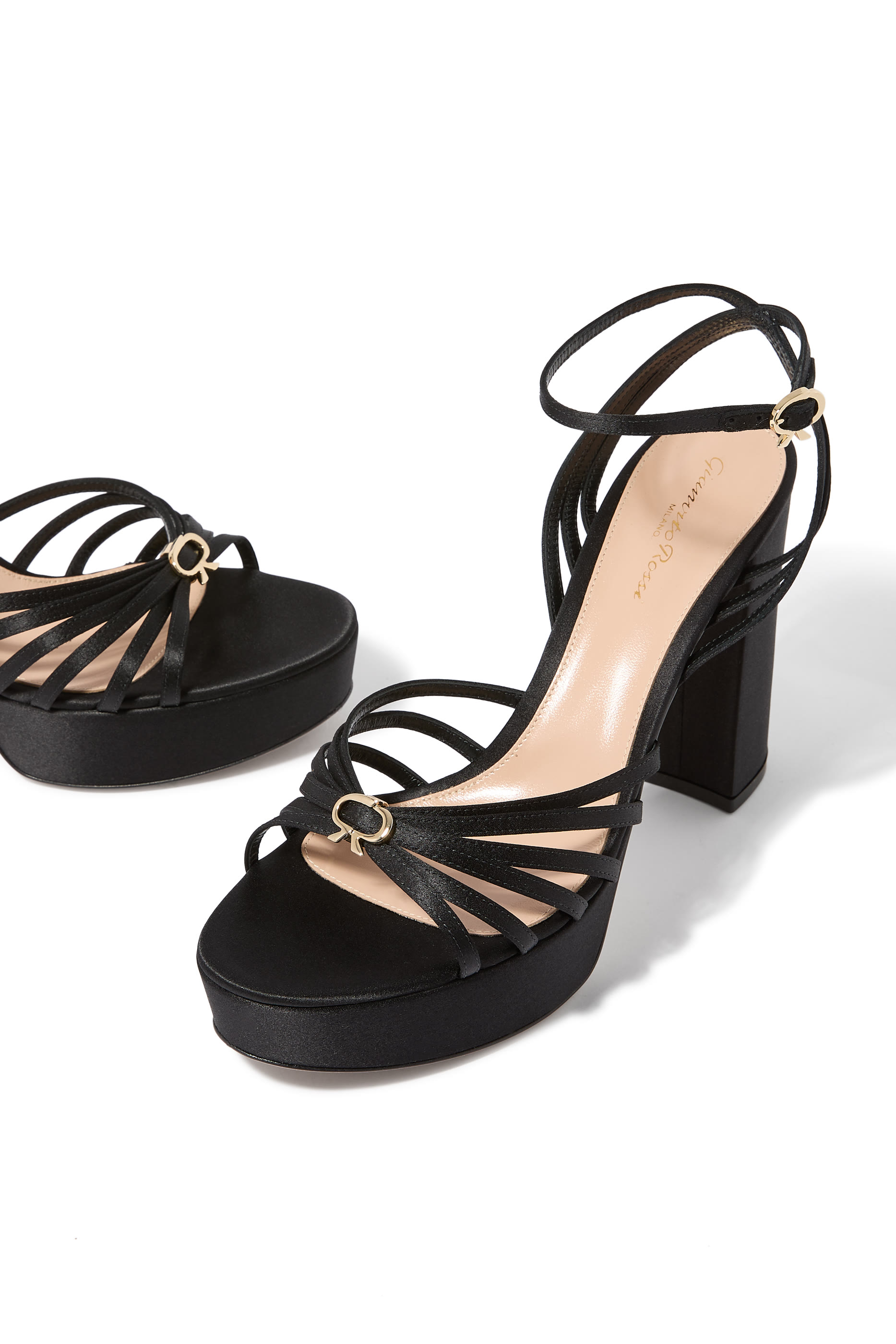 Rita Satin 70 Platform Sandals