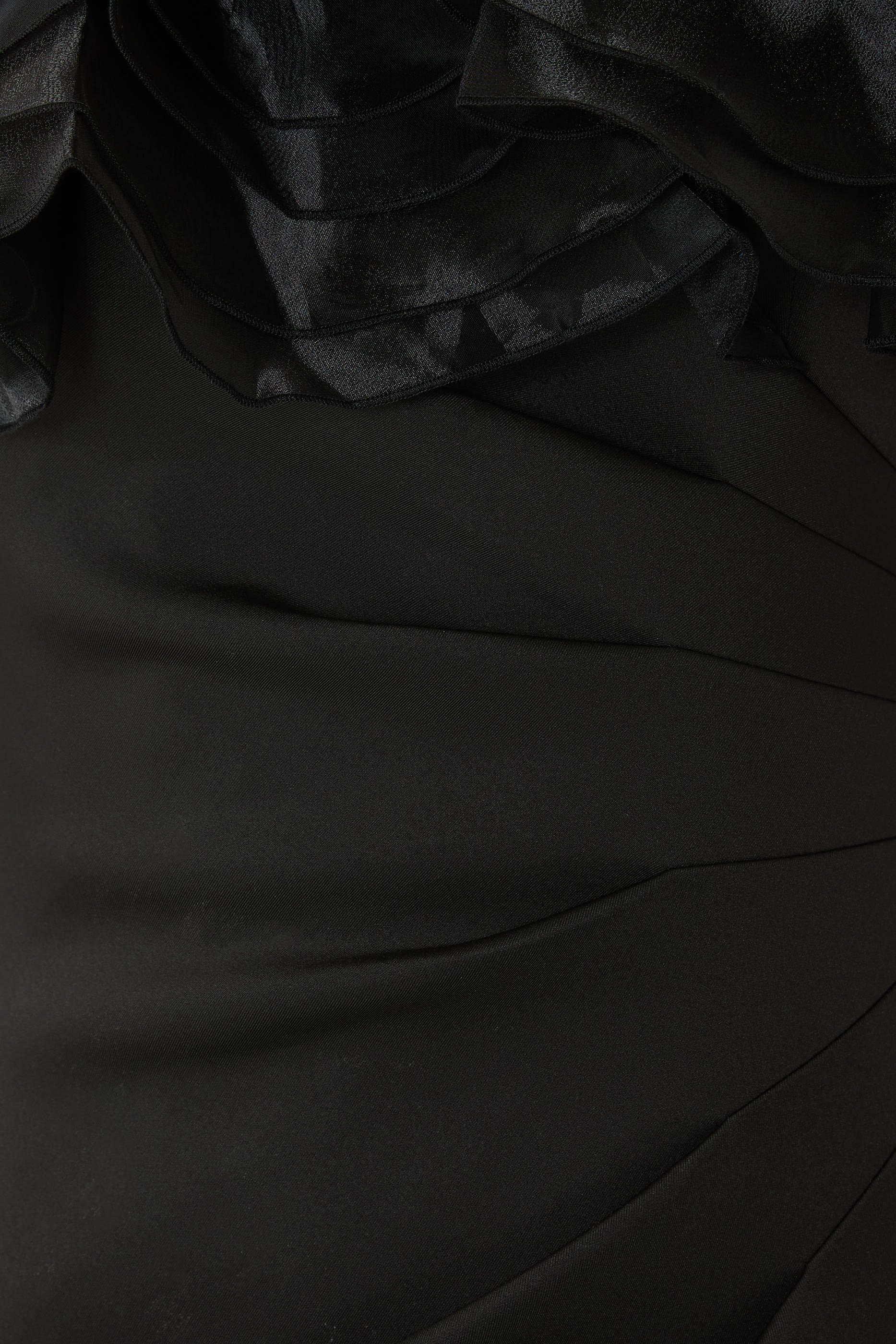 Ruffle Off-Shoulder Gown