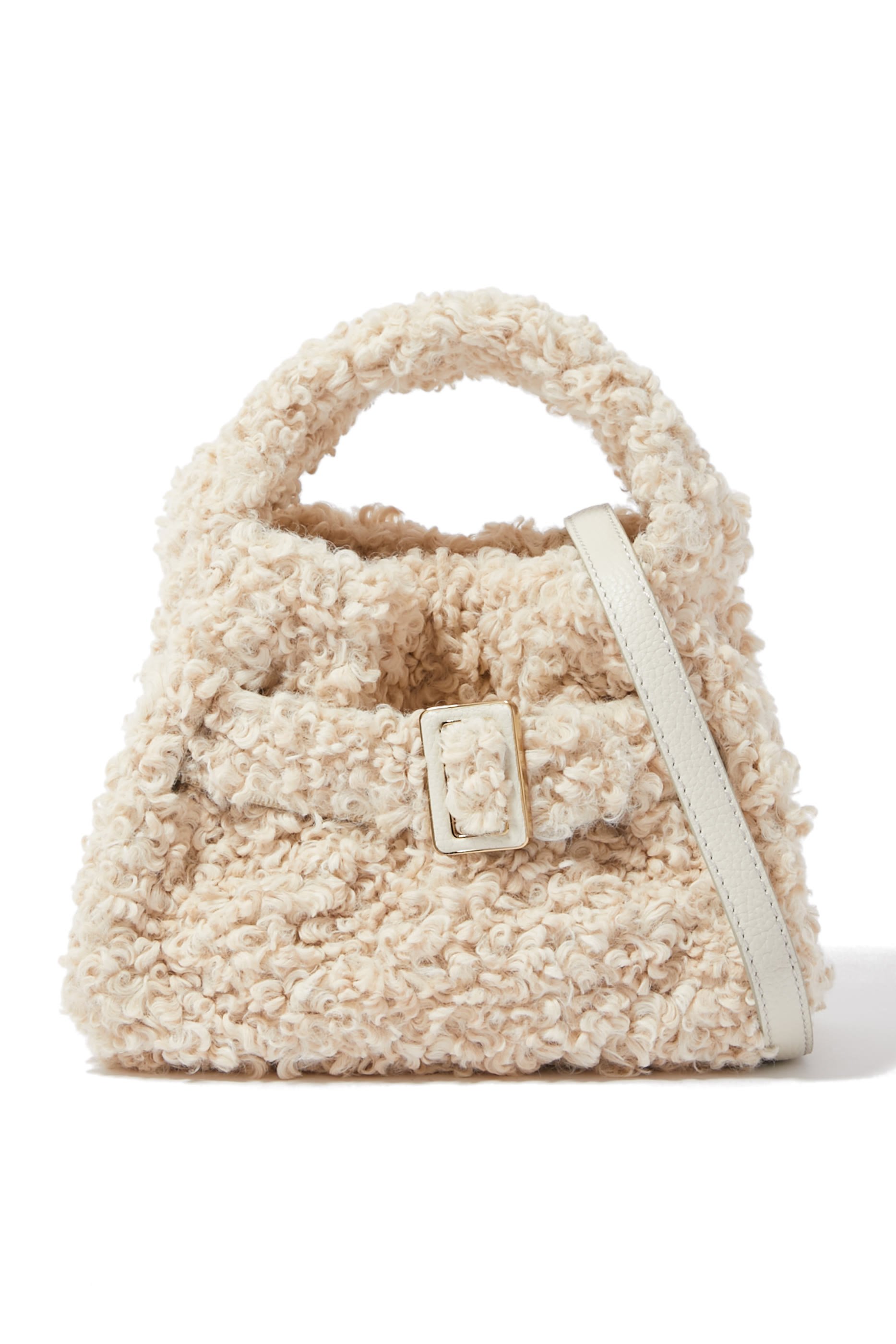 Square Scrunchy Top-Handle Pouch