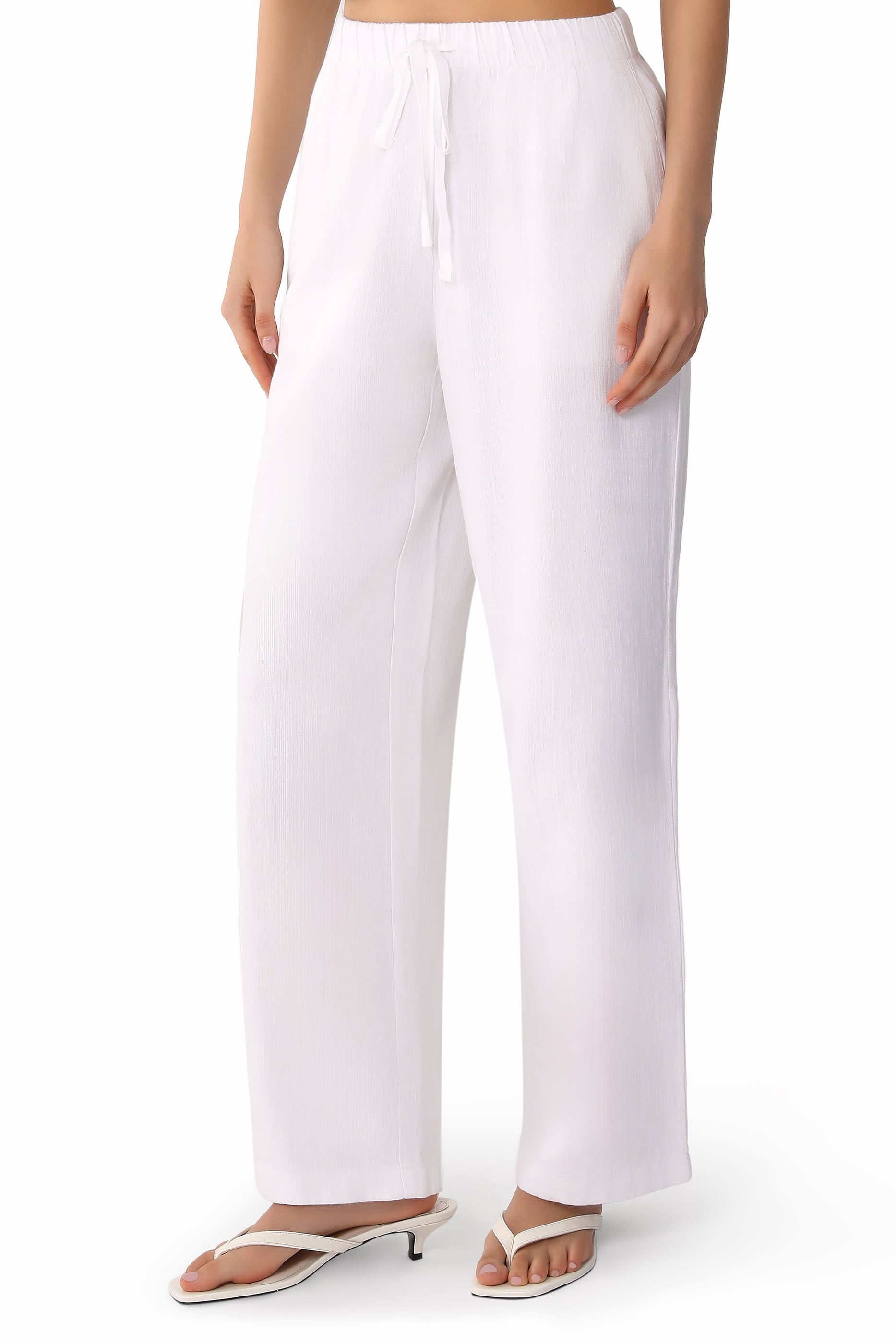Drawstring Straight Trousers
