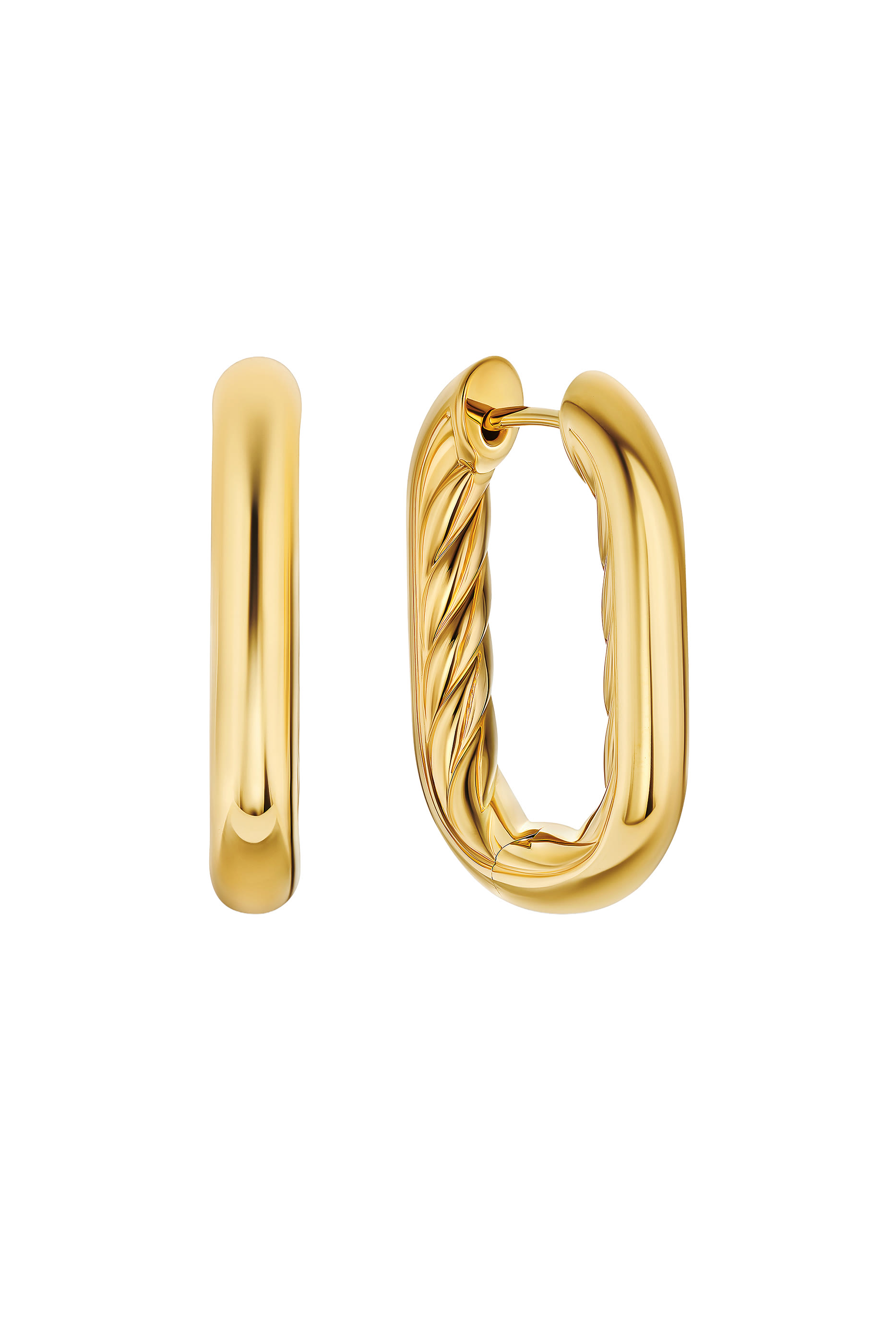 DY Madison® Smooth Hoop Earrings, 18K Yellow Gold