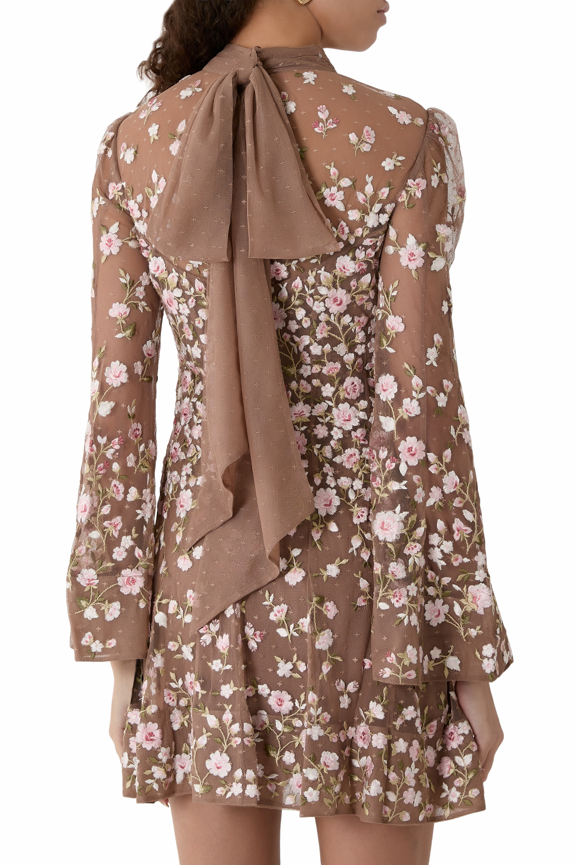 Sylvia Rose Long Sleeve Micro Mini Dress 