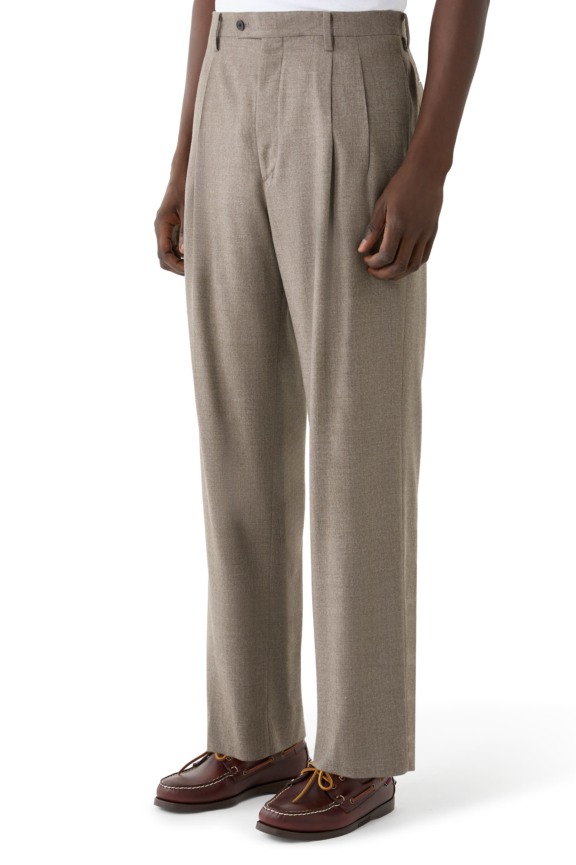 Super Light Wool Two-Tuck Slacks