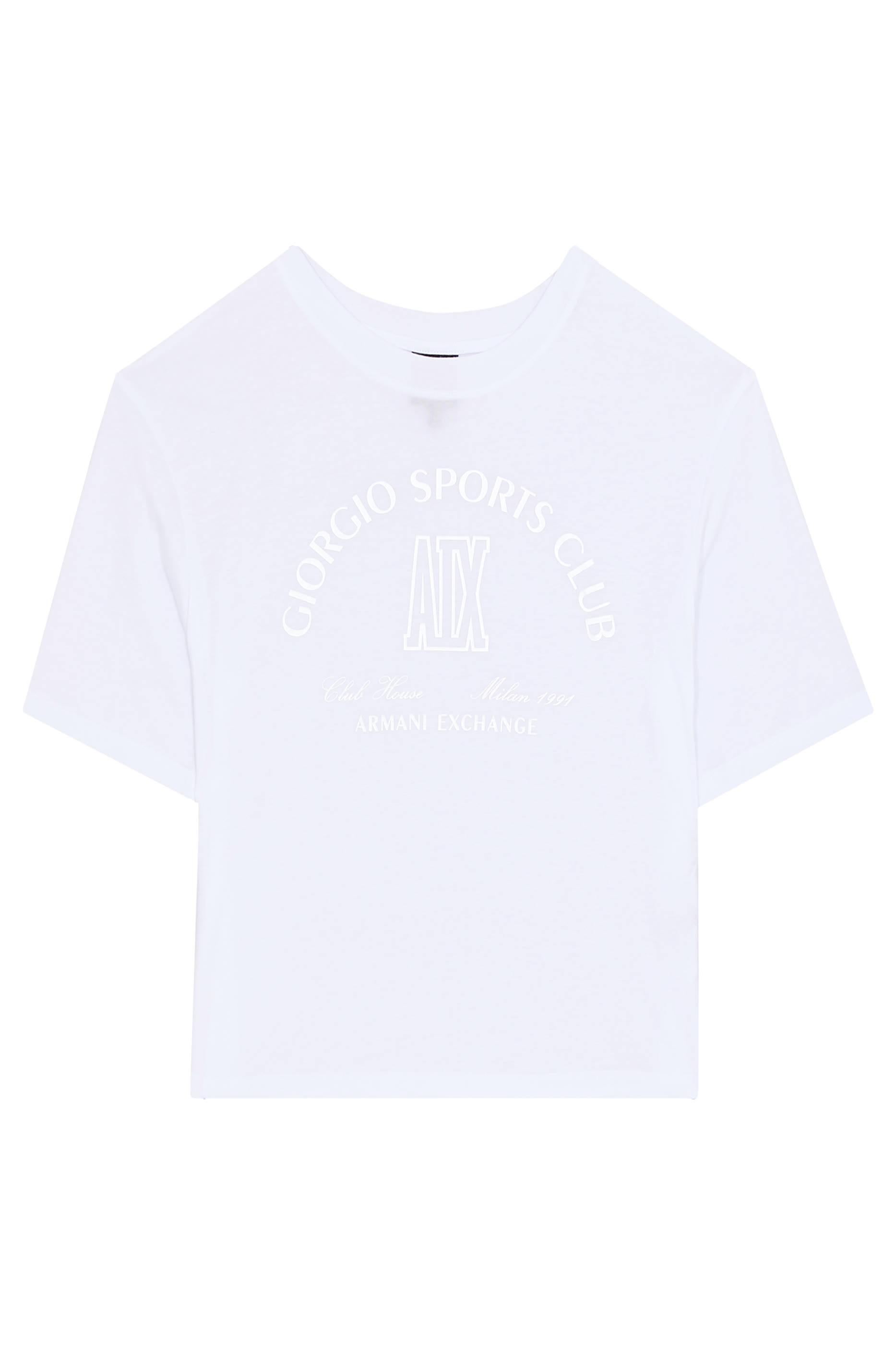 Clubhouse AX Logo Cropped T-Shirt