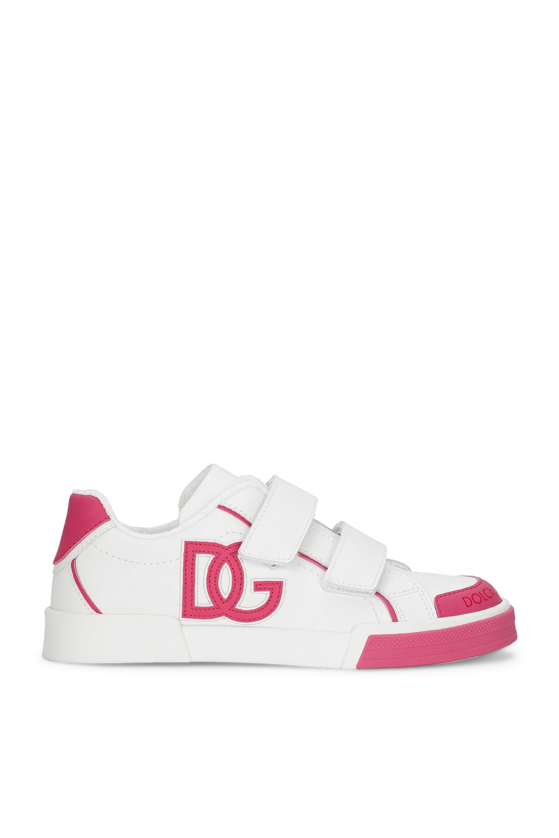 Kids Portofino Velcro Leather Sneakers