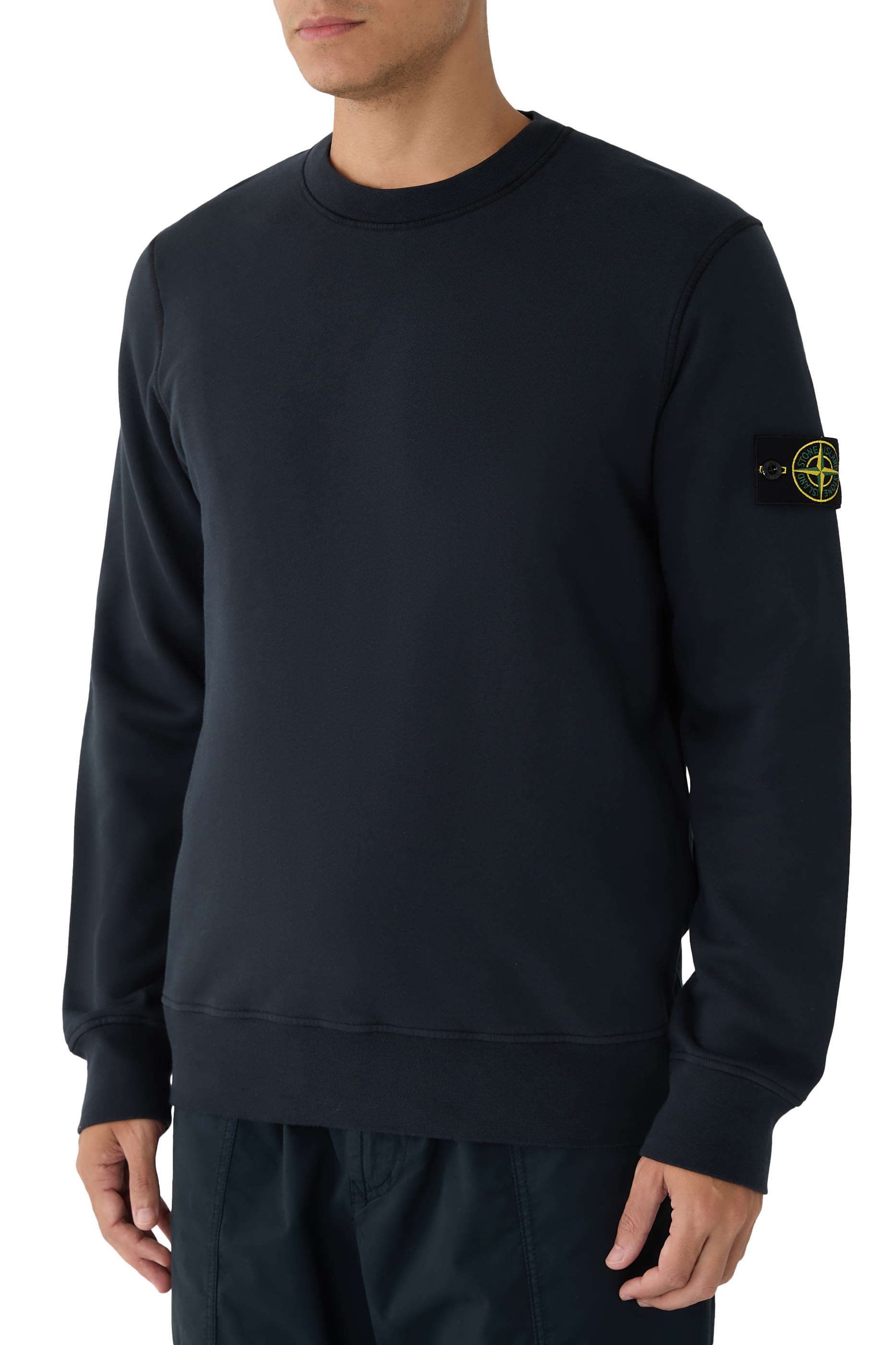 Compass Logo Patch Organic Cotton Sweatshirt