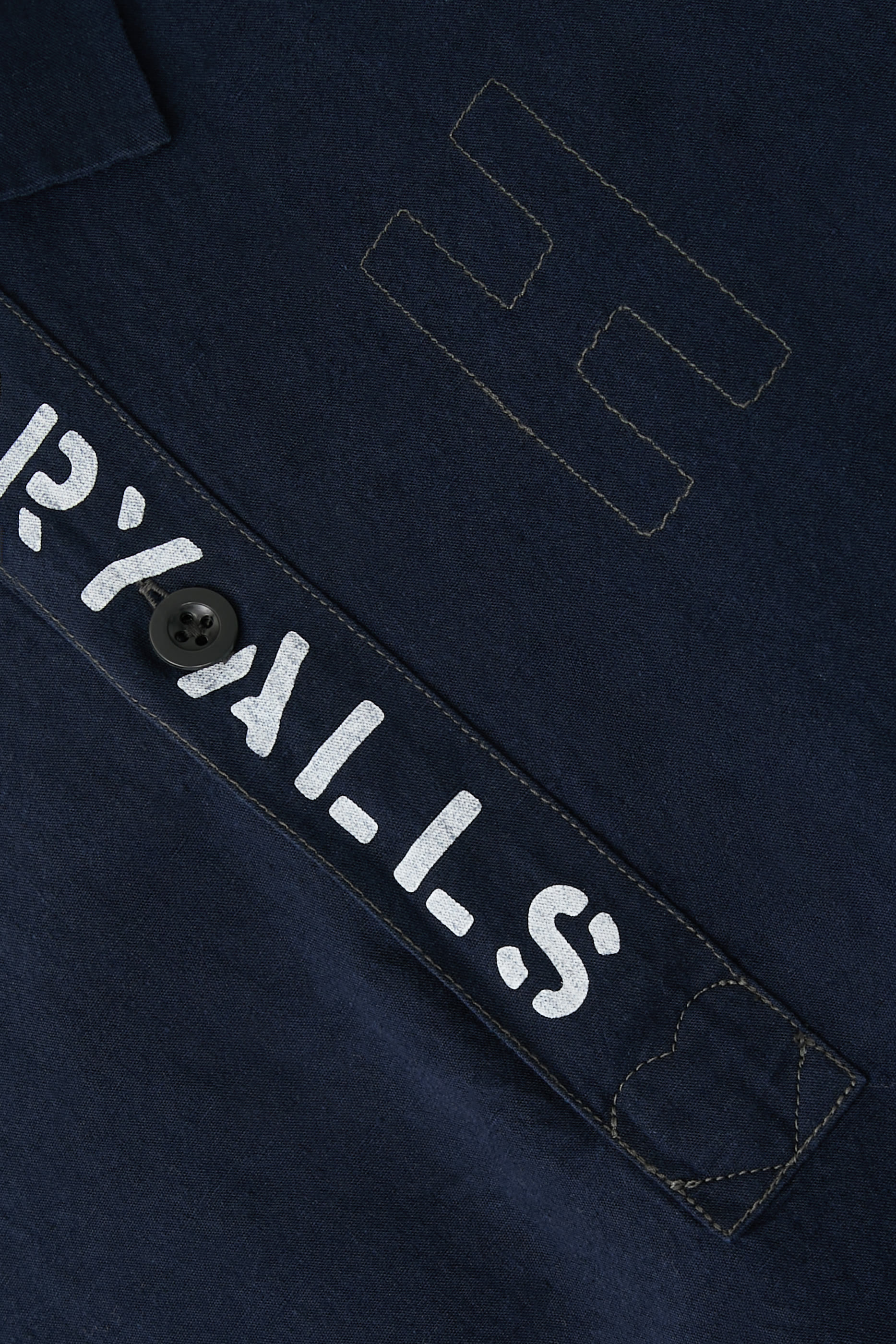 Stencil-Style Graphics Pullover Shirt