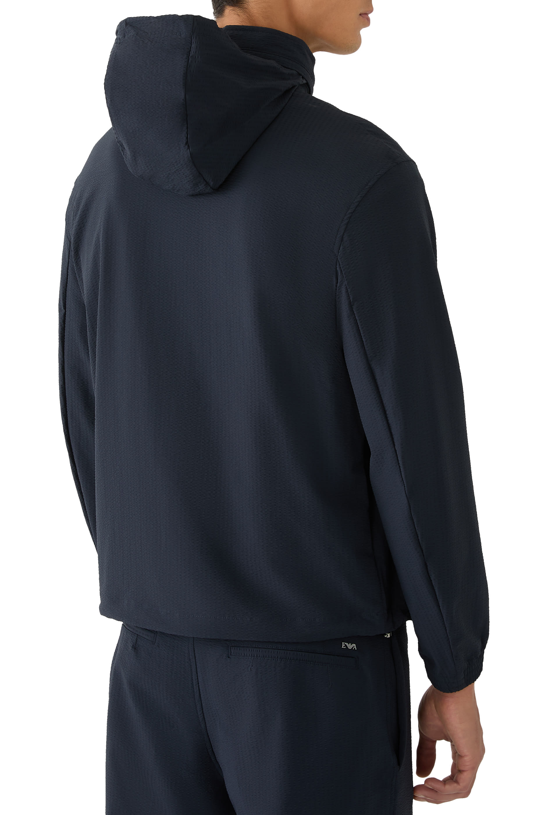 Nylon Seersucker Blouson