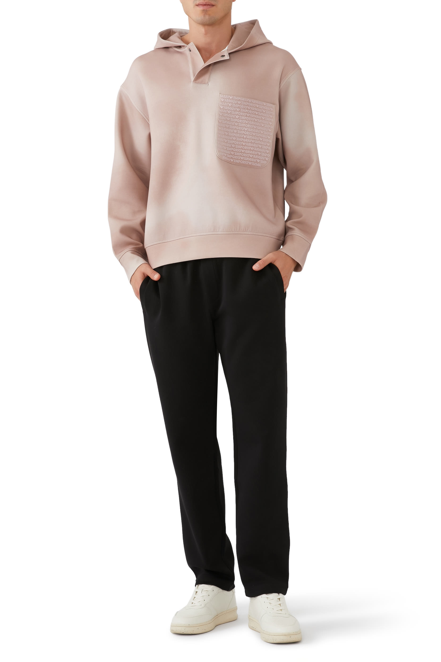 Micro Logo Back Double Jersey Joggers 