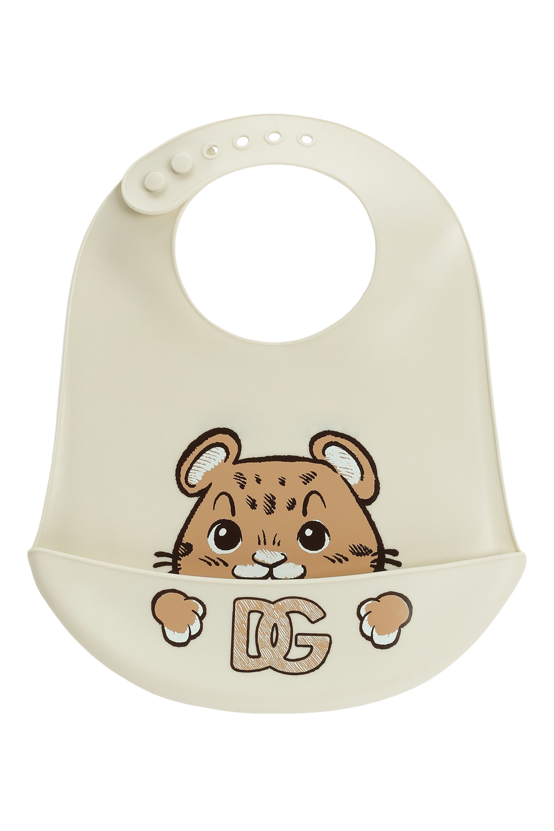 Kids Silicone Bib with Leopard Print