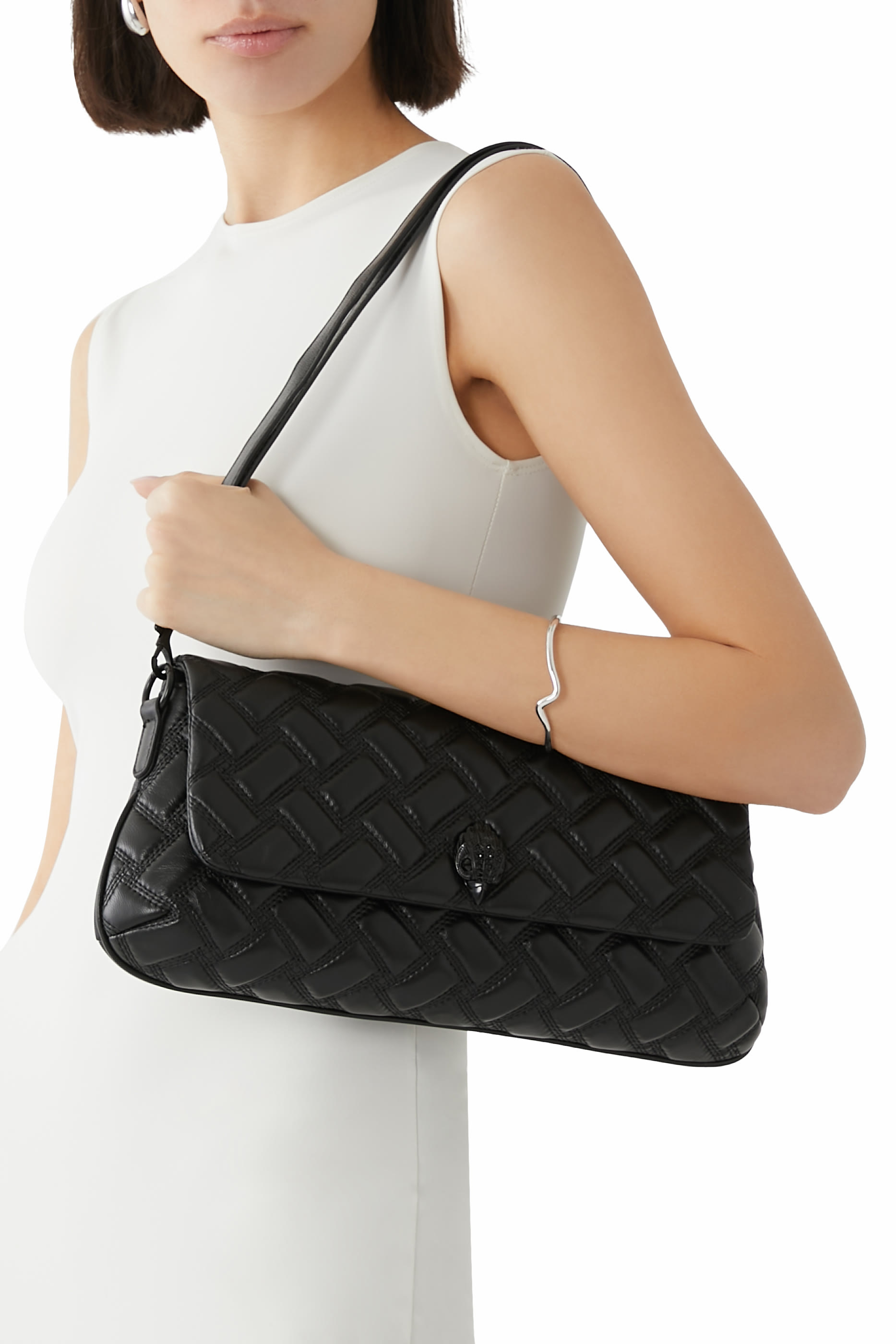 Long Leather Kensington Drench Bag