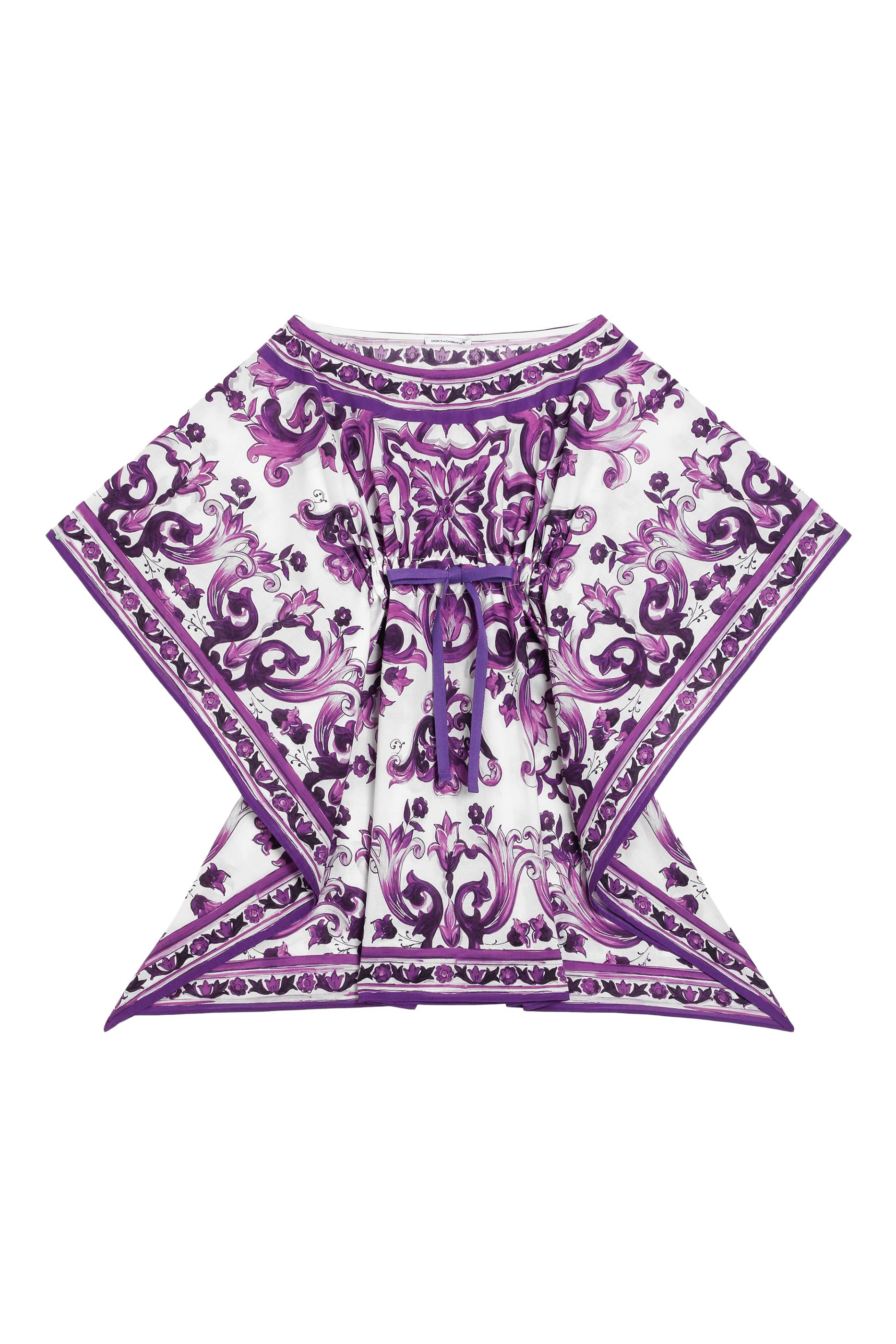 Kids Majolica Print Cotton Caftan