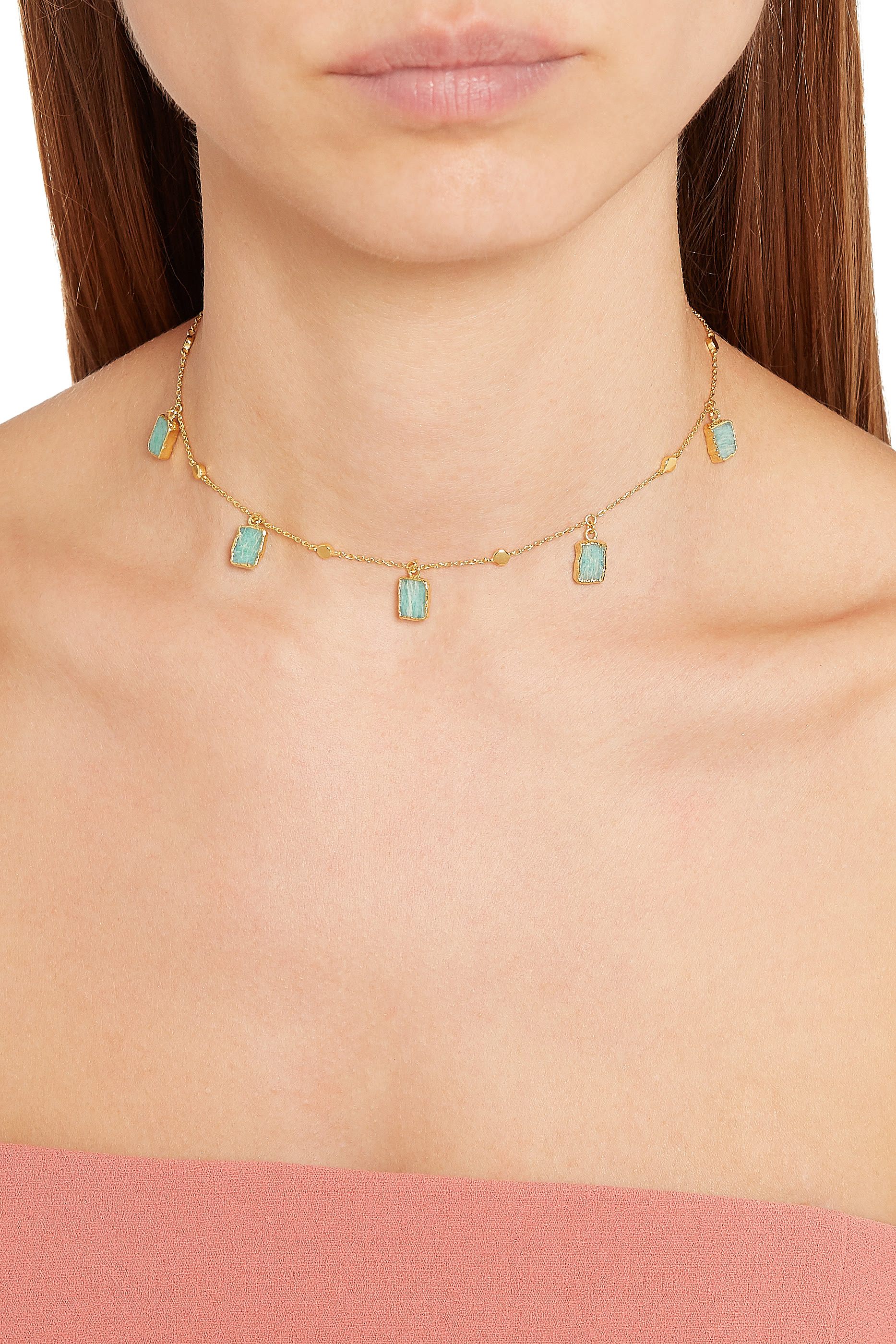 Amazonite Gold Vermeil Lena Choker