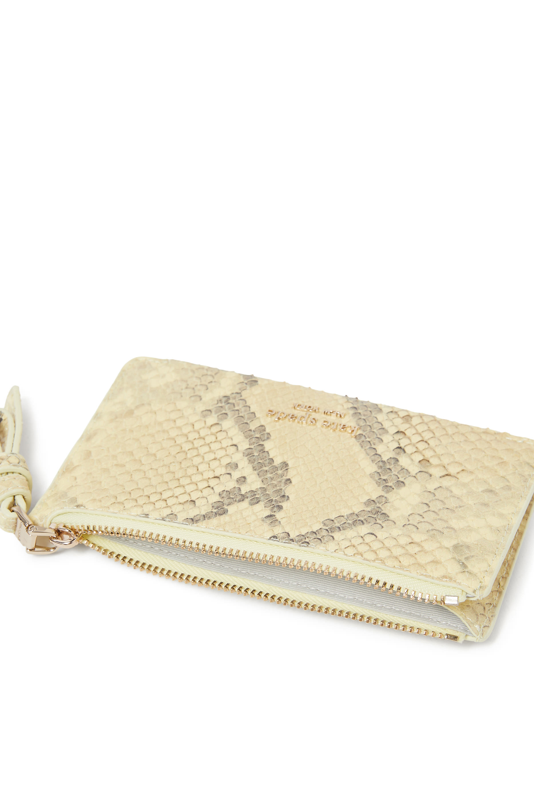 Loop Snake Embossed Zip Card Case