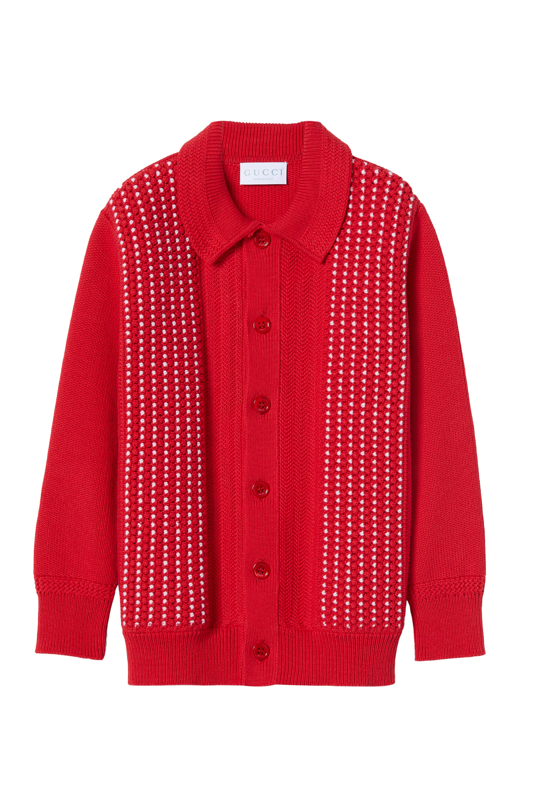Kids Logo Needle Stitch Cardigan