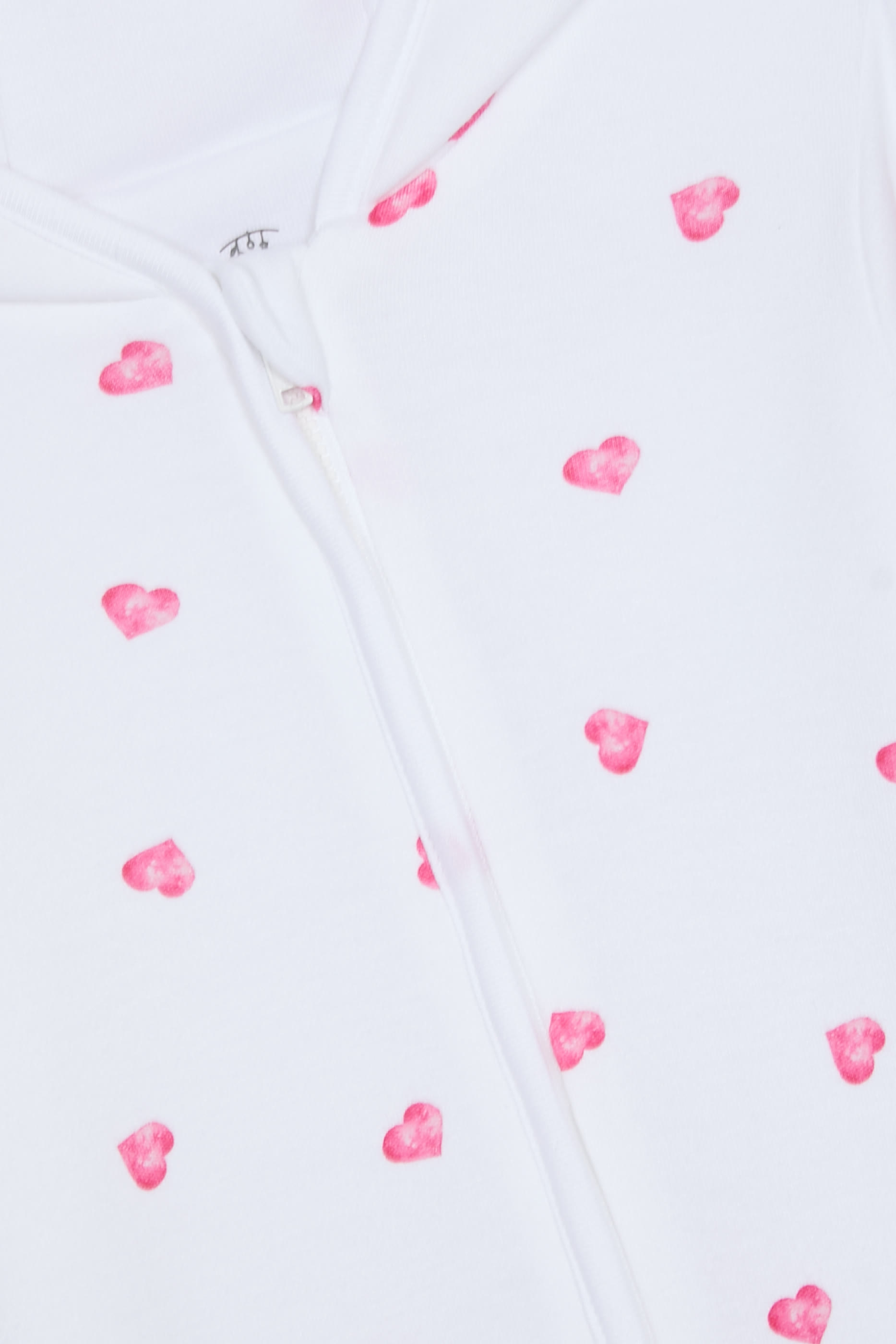 Kids Pink Heart Print Pramsuit