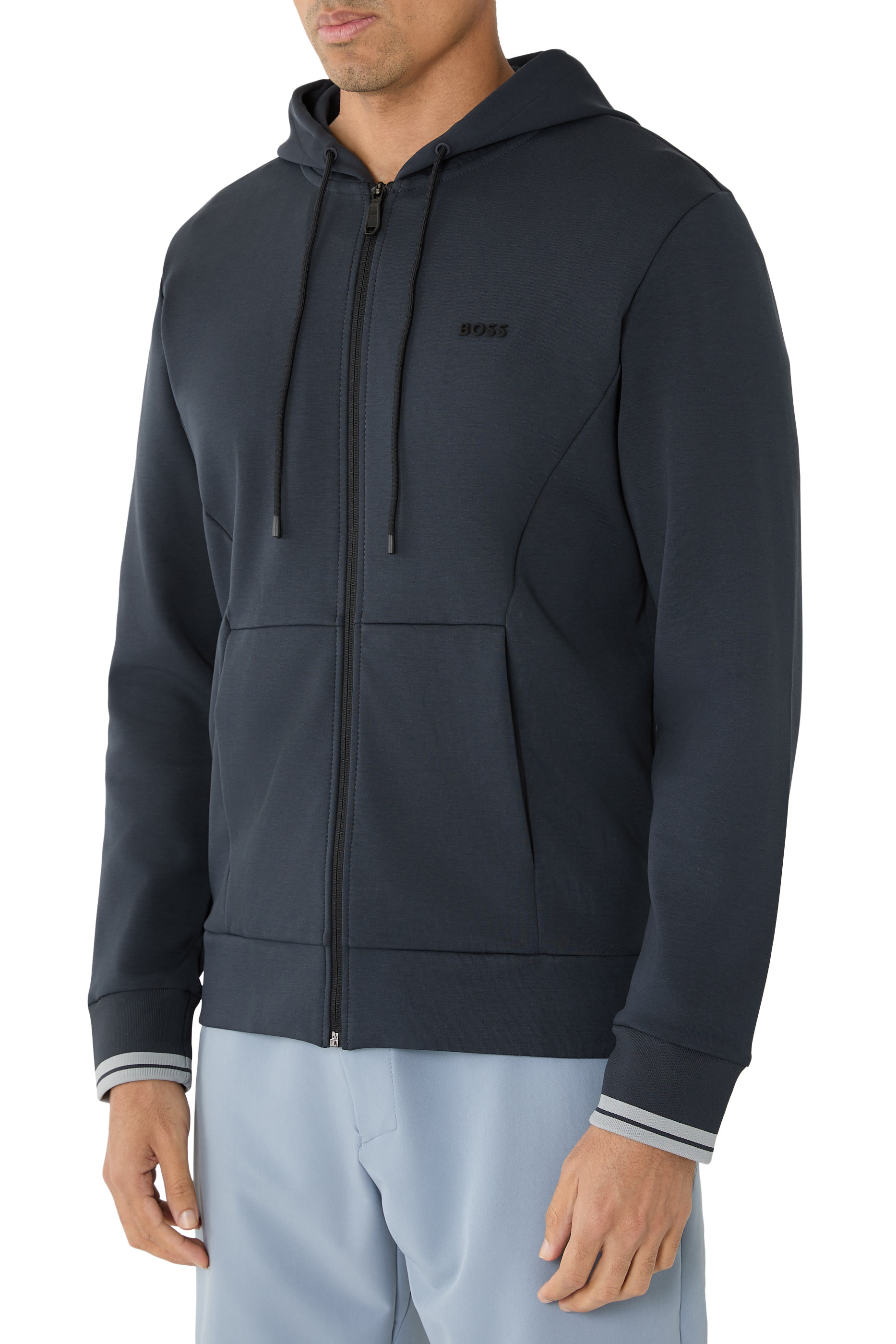 Zip-Up Hooded Sweatshirt