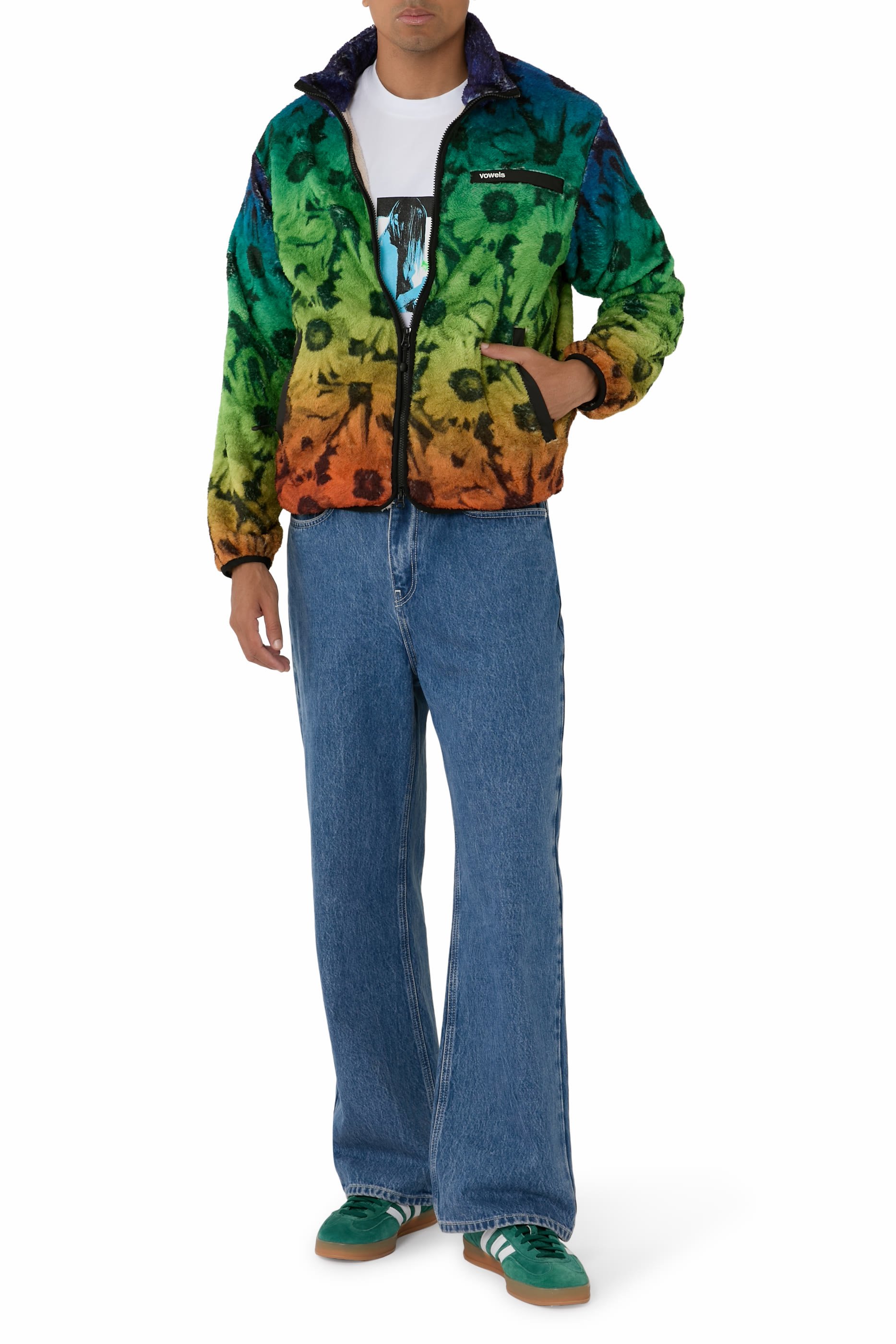  Printed Fleece Jacket 