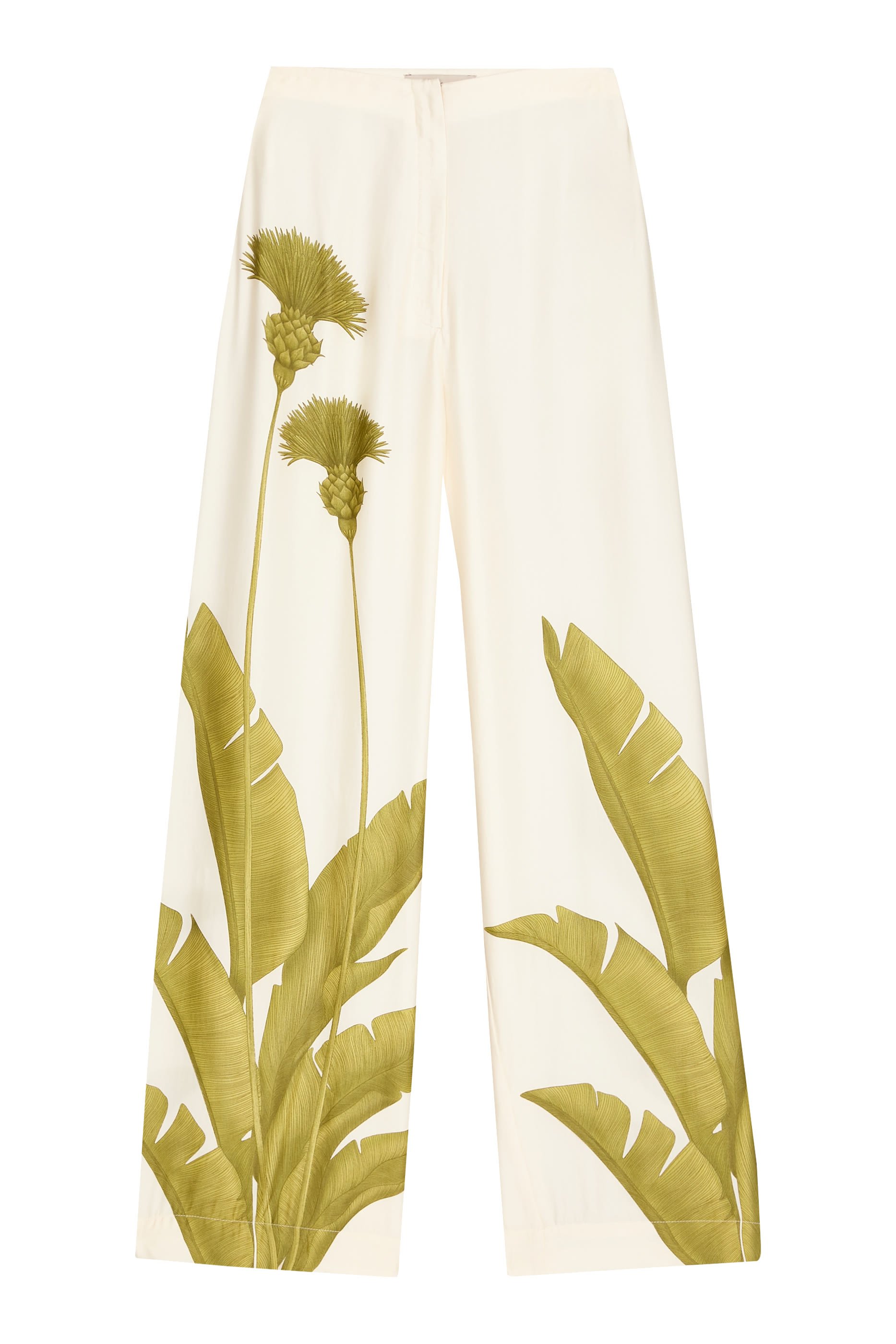Ritmica Printed Linen Wide-Leg Pants
