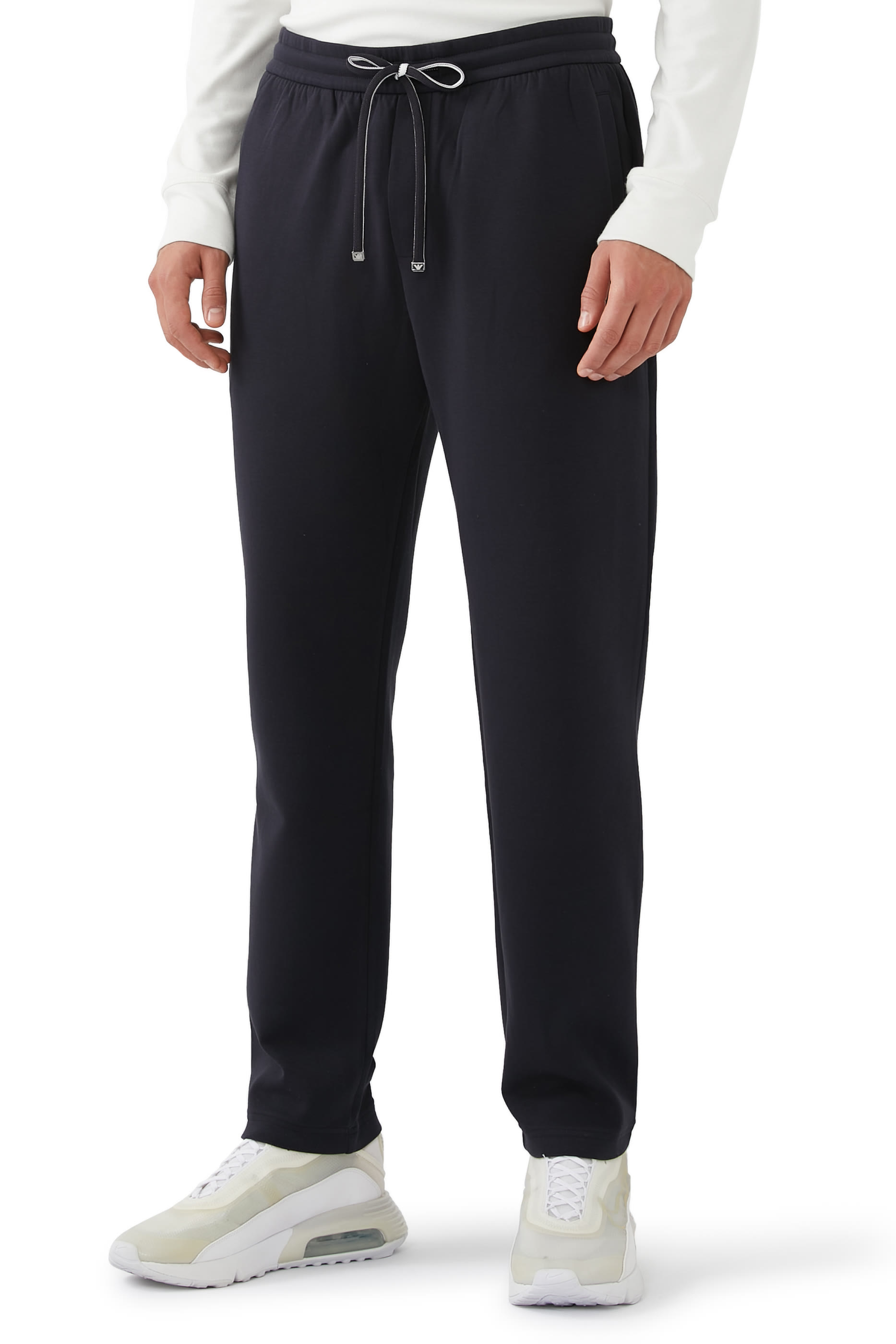 Micro Logo Back Double Jersey Joggers 