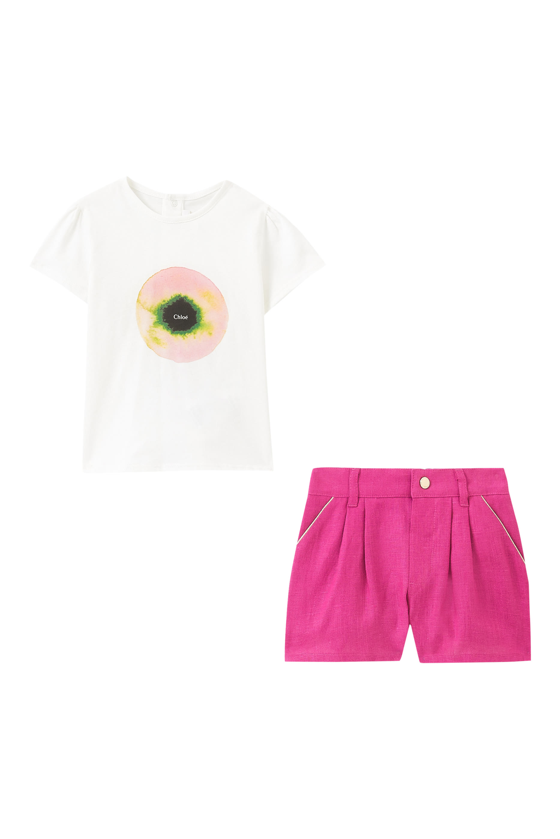 Kids T-Shirt & Linen Shorts, Set of 2