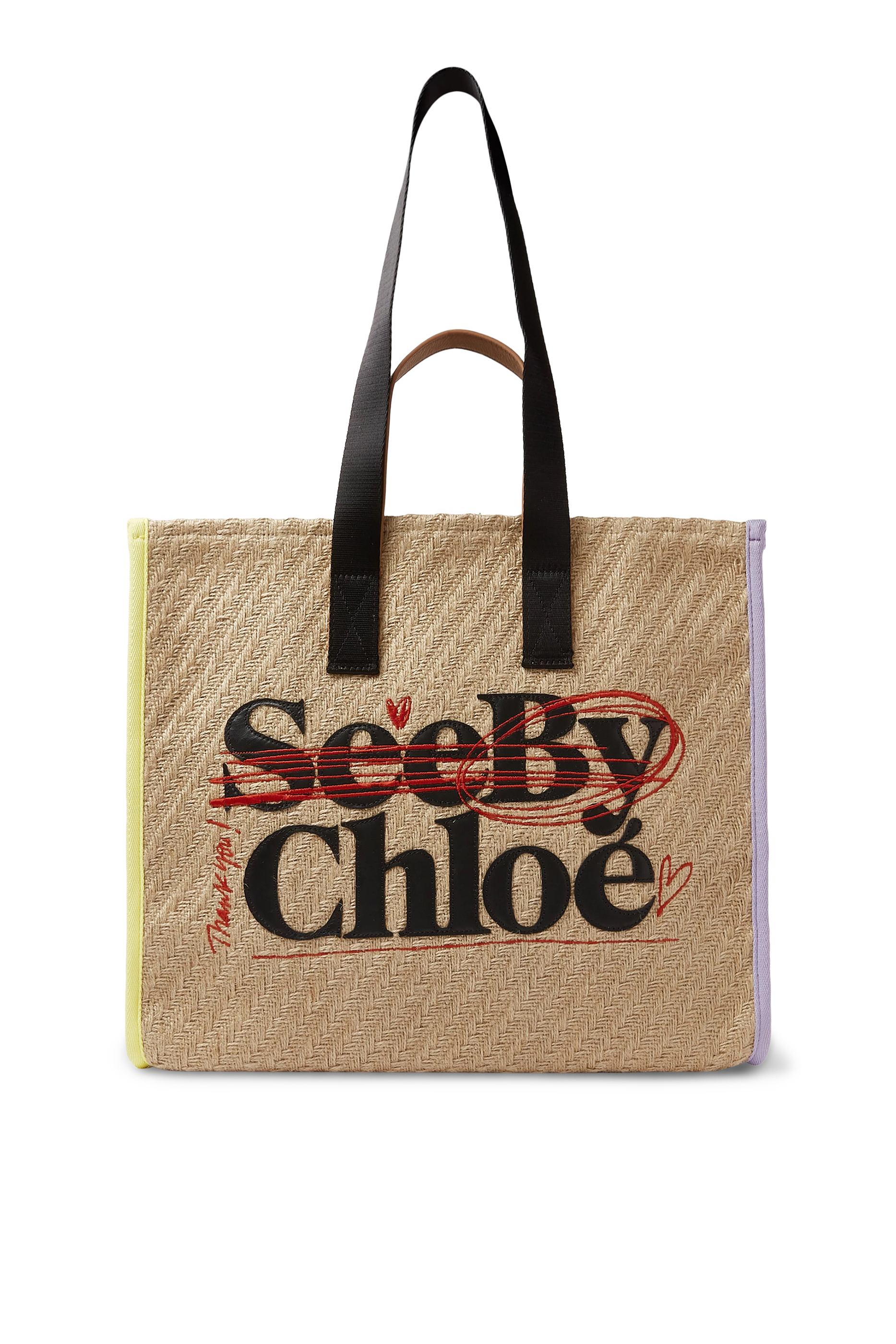 See By Bye Straw Tote Bag