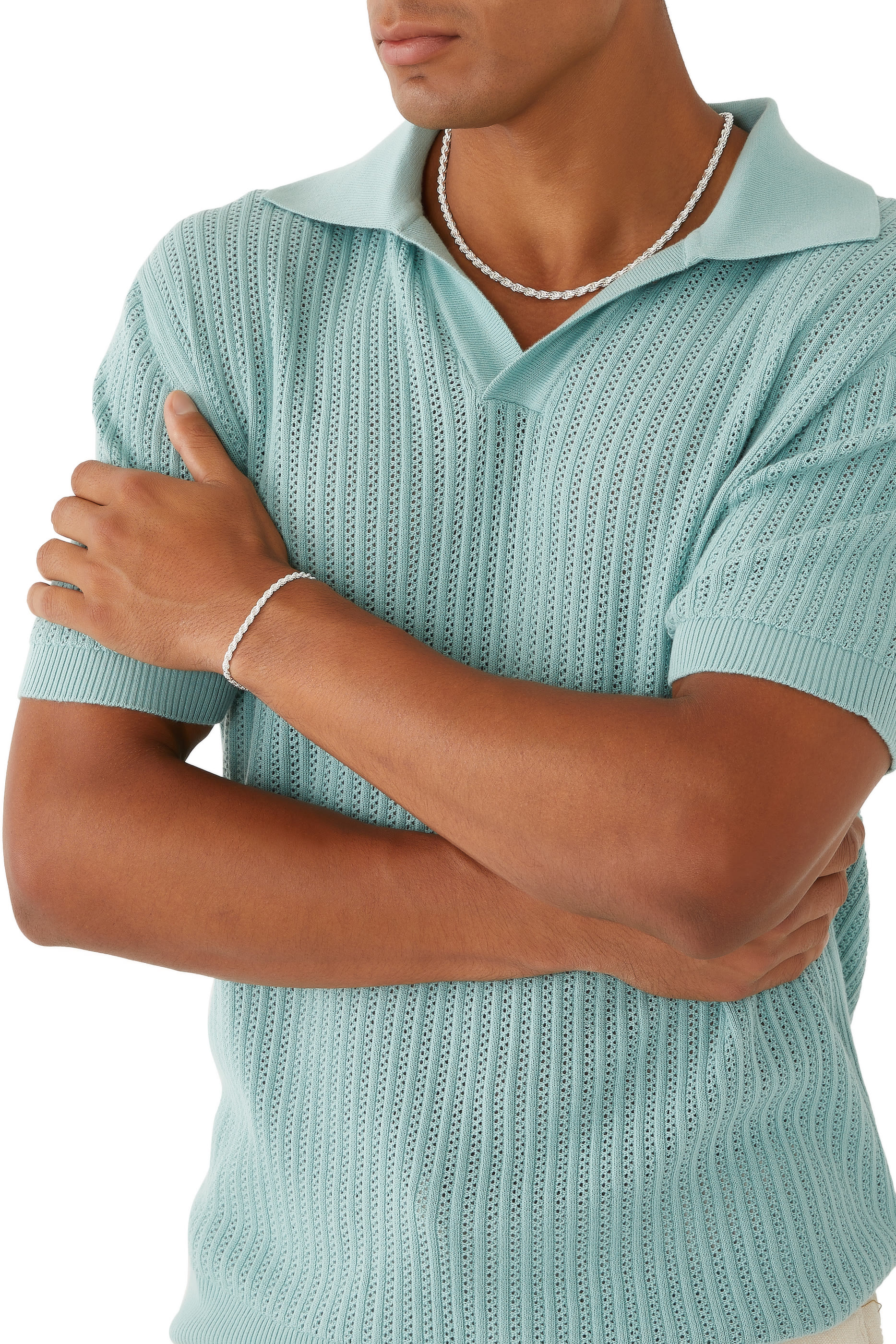 Rope Chain Bracelet, Sterling Silver