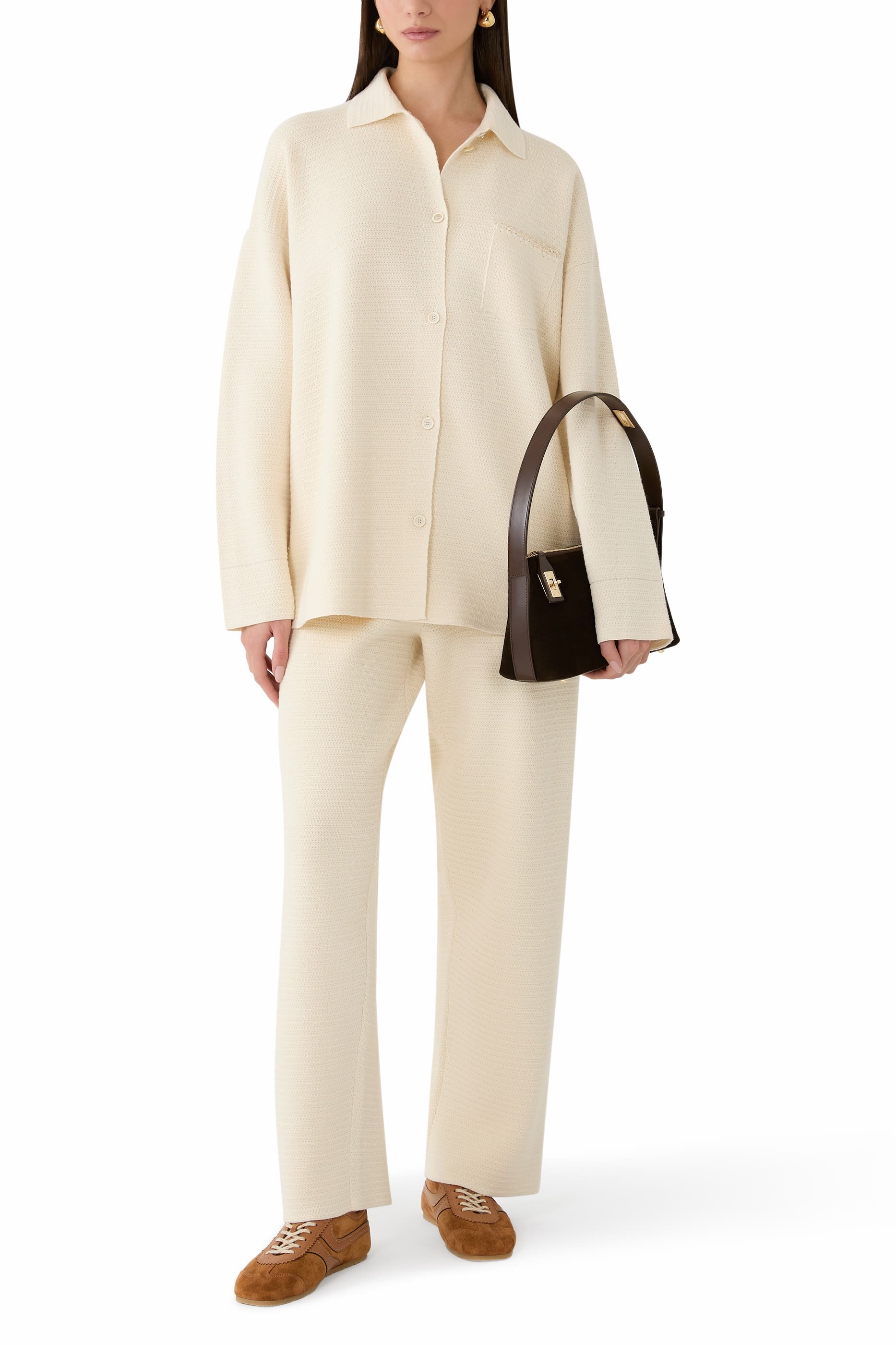 Wool and Cotton Boyfriend Shirt