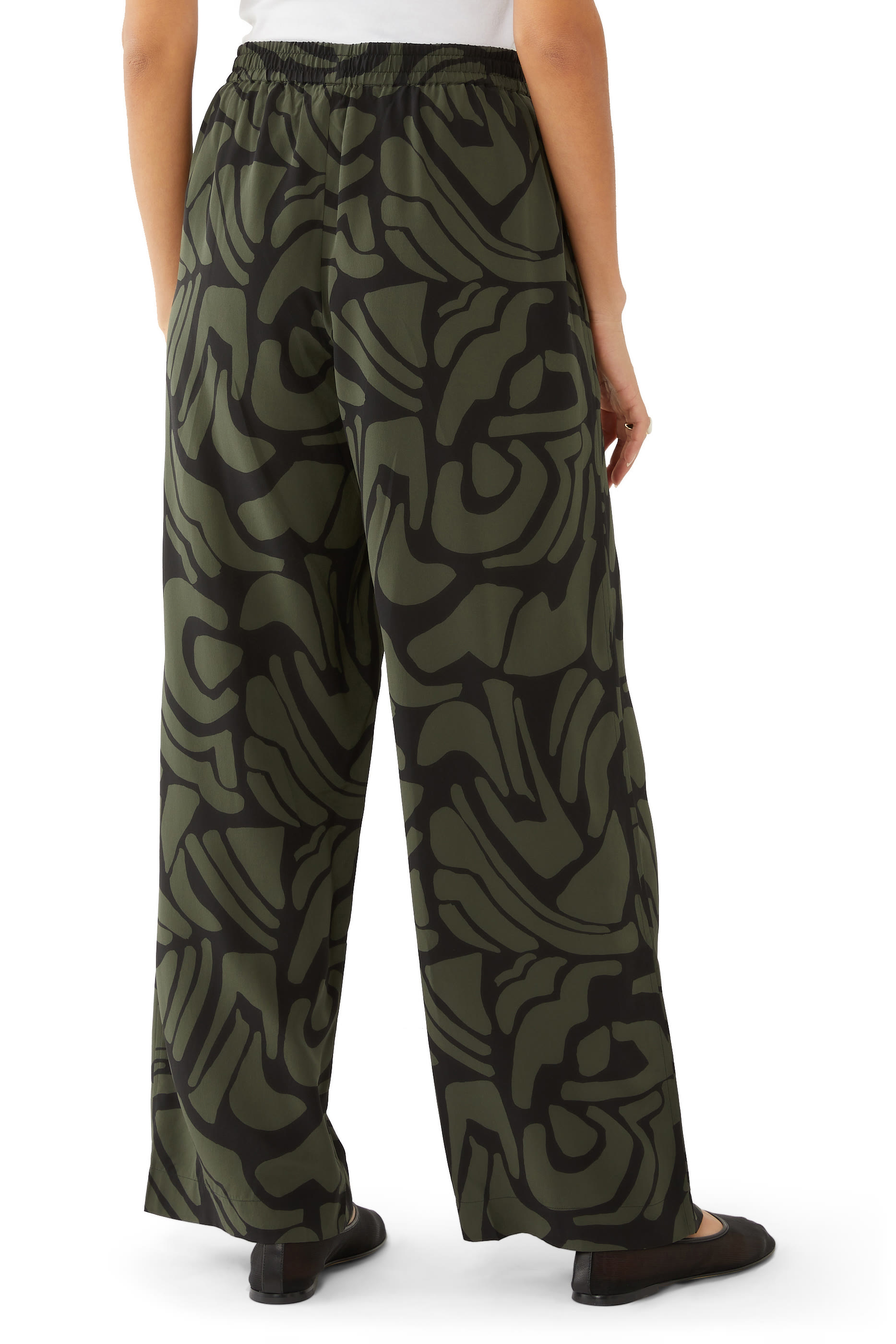 Drawstring Silk Trousers