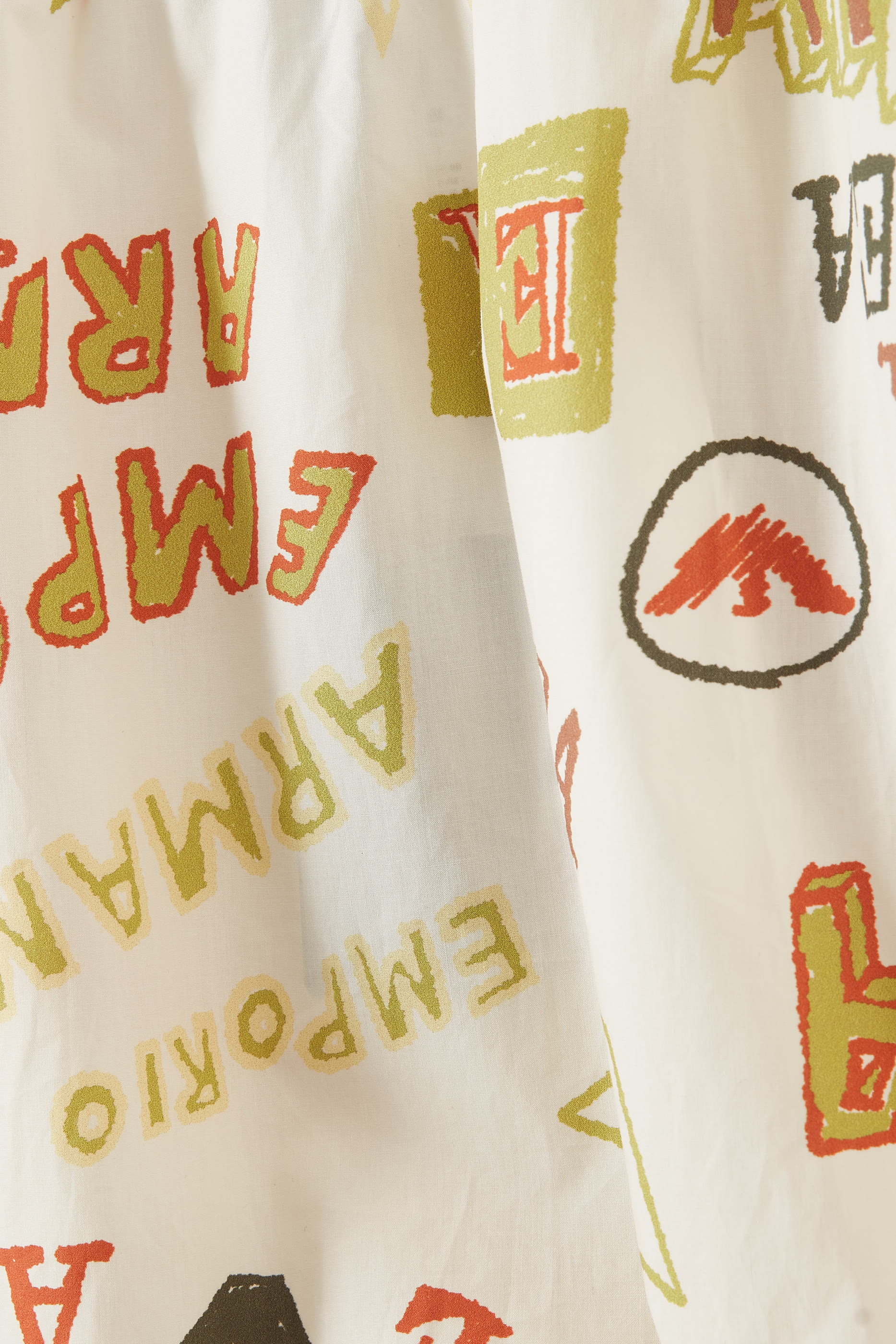 Kids All-Over Logo Print Cotton Crop Top