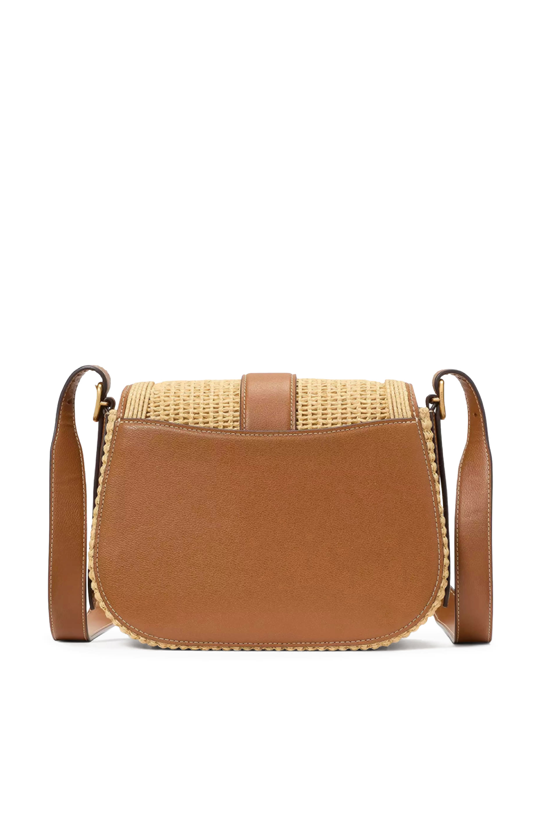 Nouveau Straw Saddle Bag